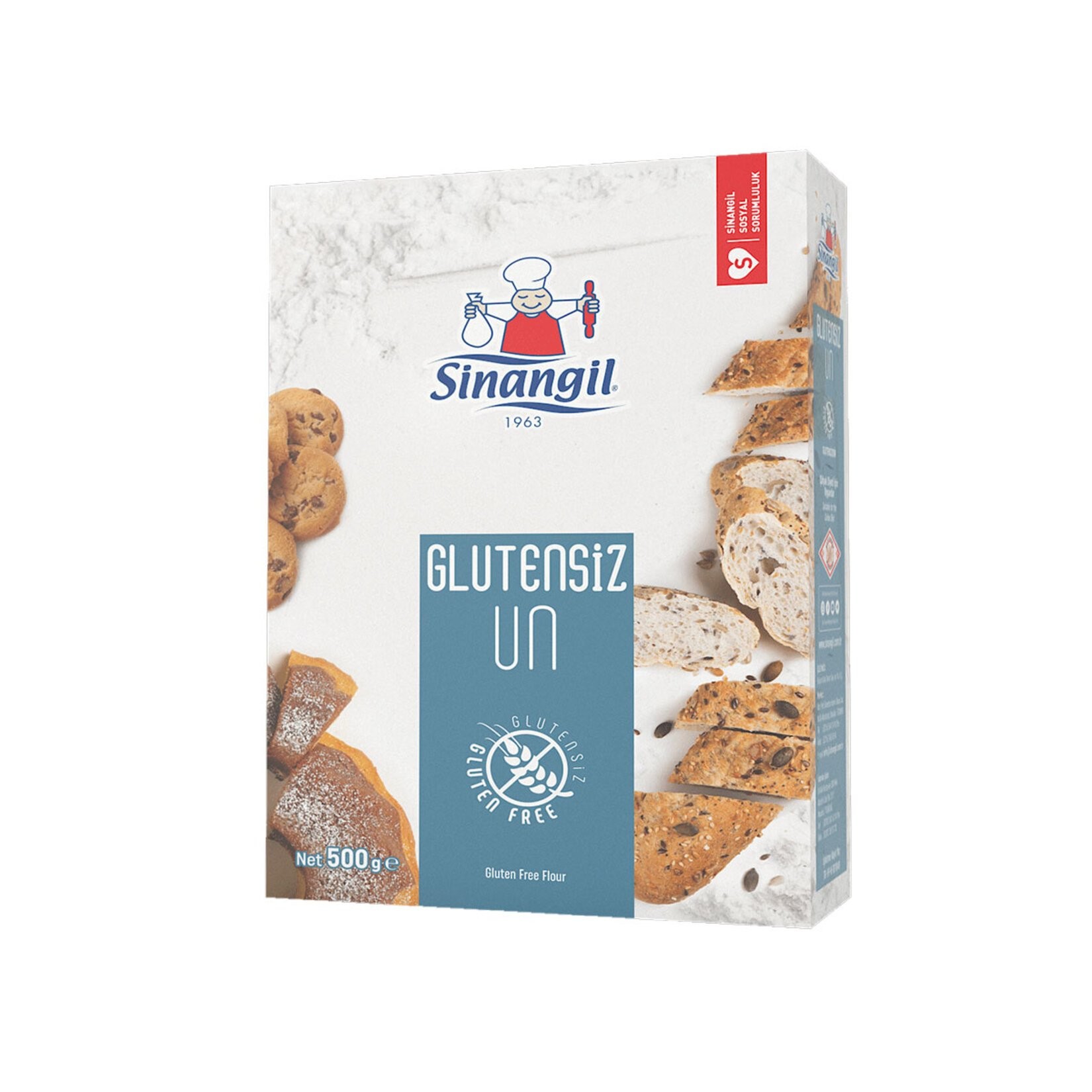 Sinangil Glutensiz Un 500 G x 6 Adet 