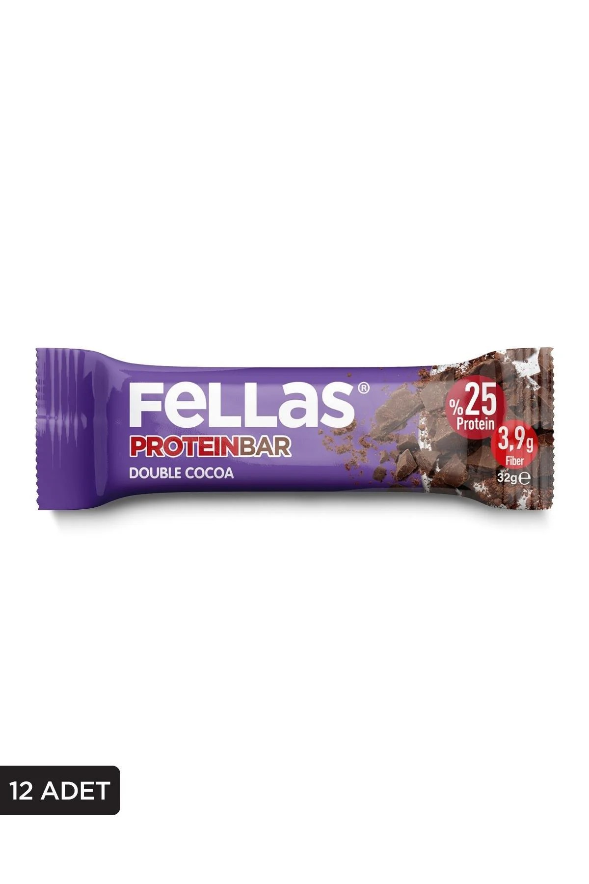 Fellas Protein Bar - Duble Kakaolu 32 G x 12 Adet