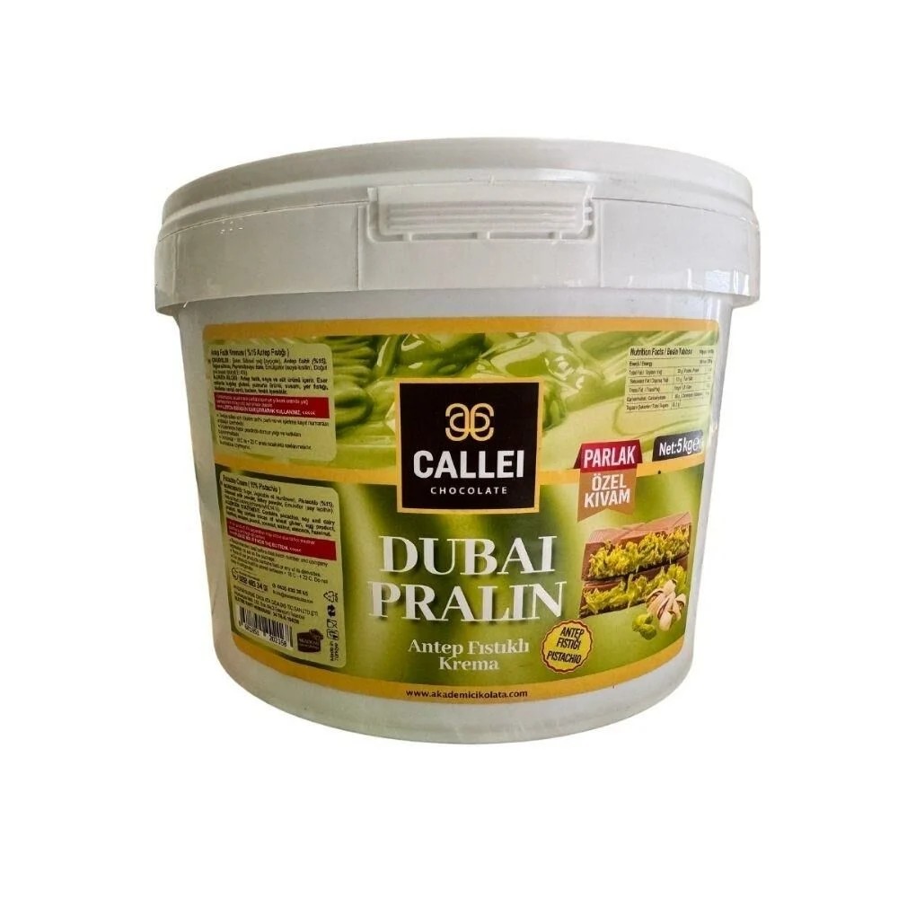 Callei Antep Fıstıklı Krema Dubai Pralin 5 KG 