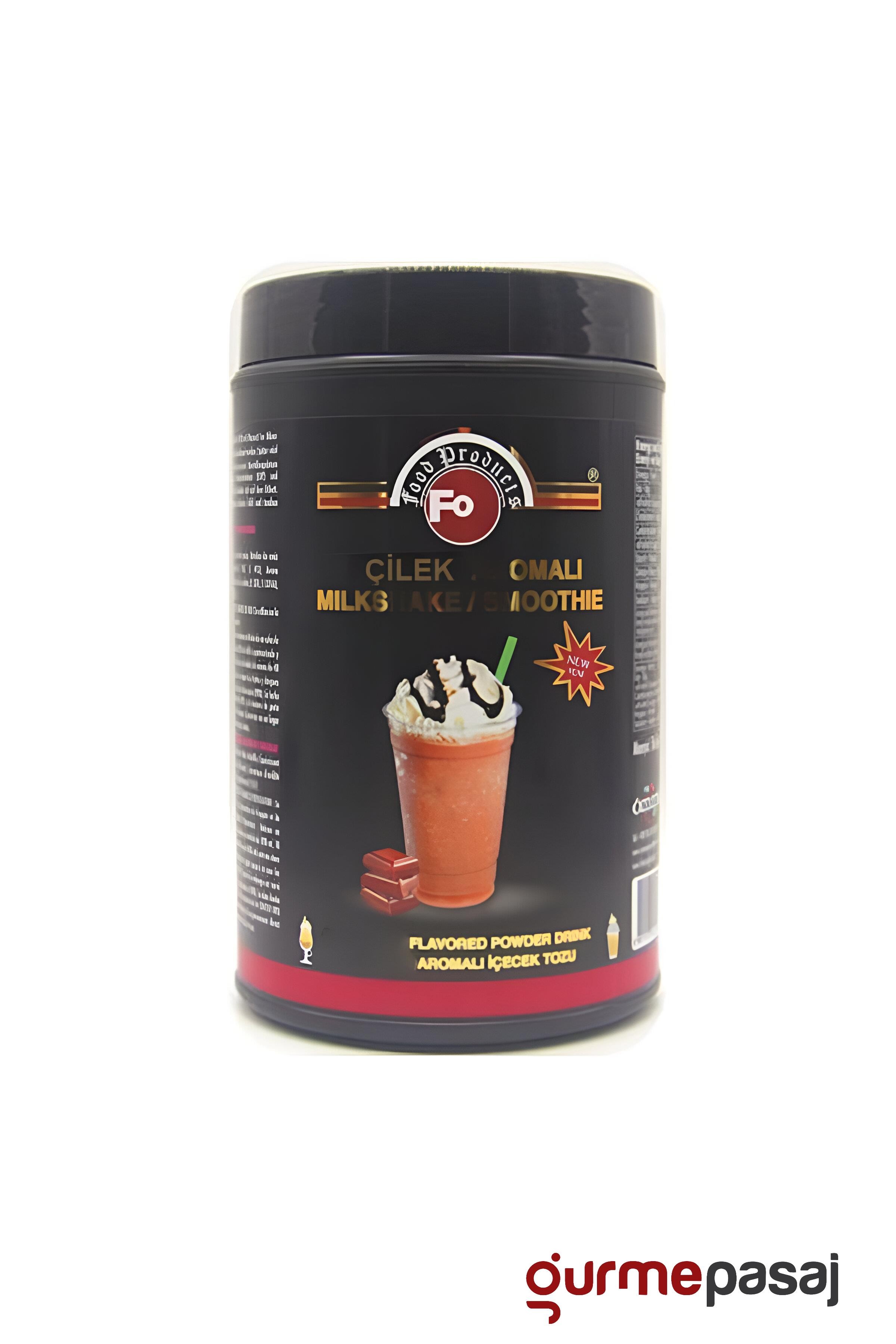 Fo Çilek Aromalı Milkshake İçecek Tozu 1 KG x 6 Adet