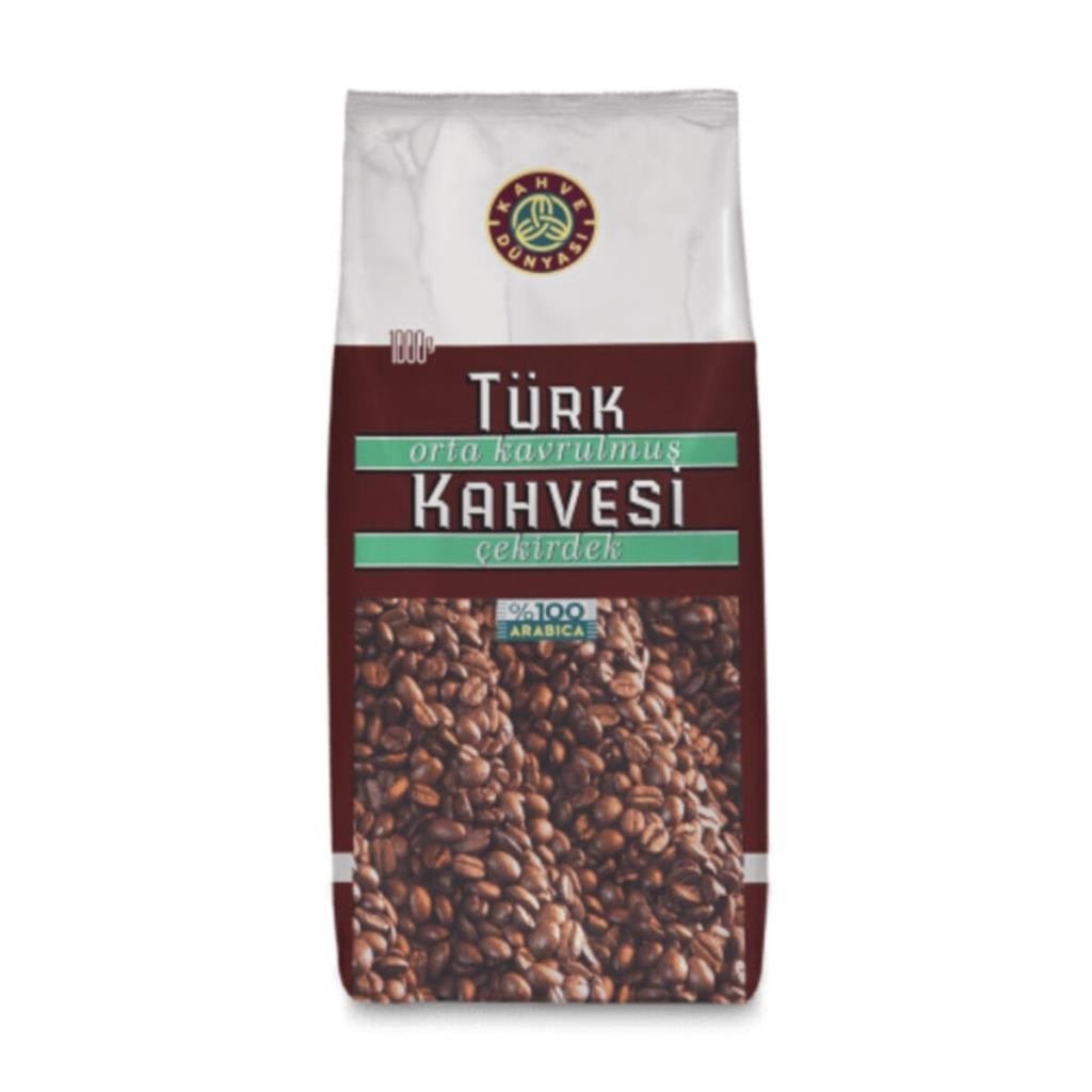 Kahve Dünyası Orta Kavrulmuş Türk Kahvesi Çekirdek 1 KG
