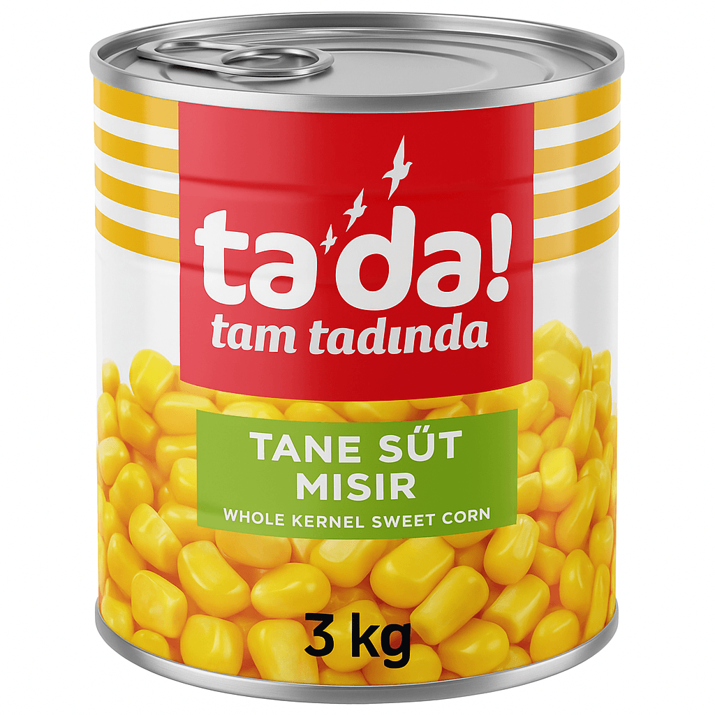 Tada Mısır Konserve 3 KG 