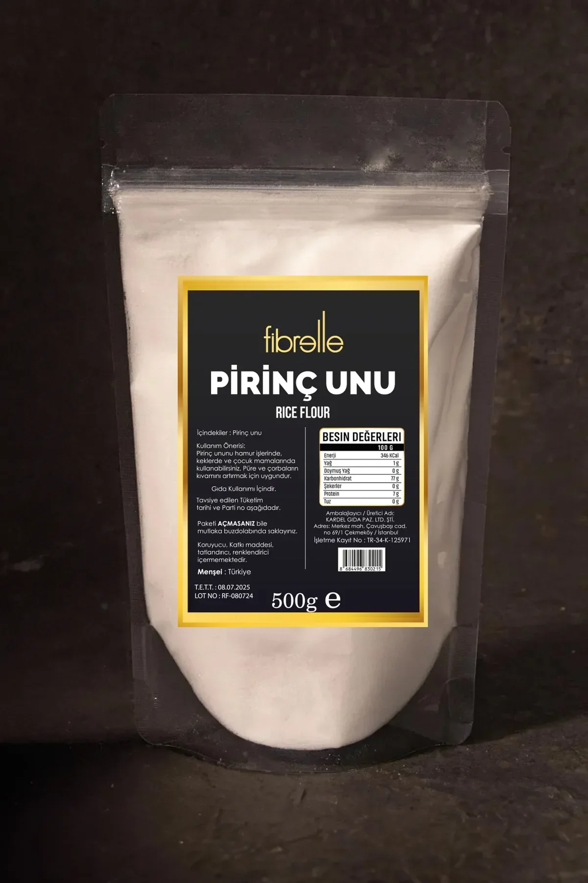 Fibrelle Pirinç Unu Rice Flour 500 G 