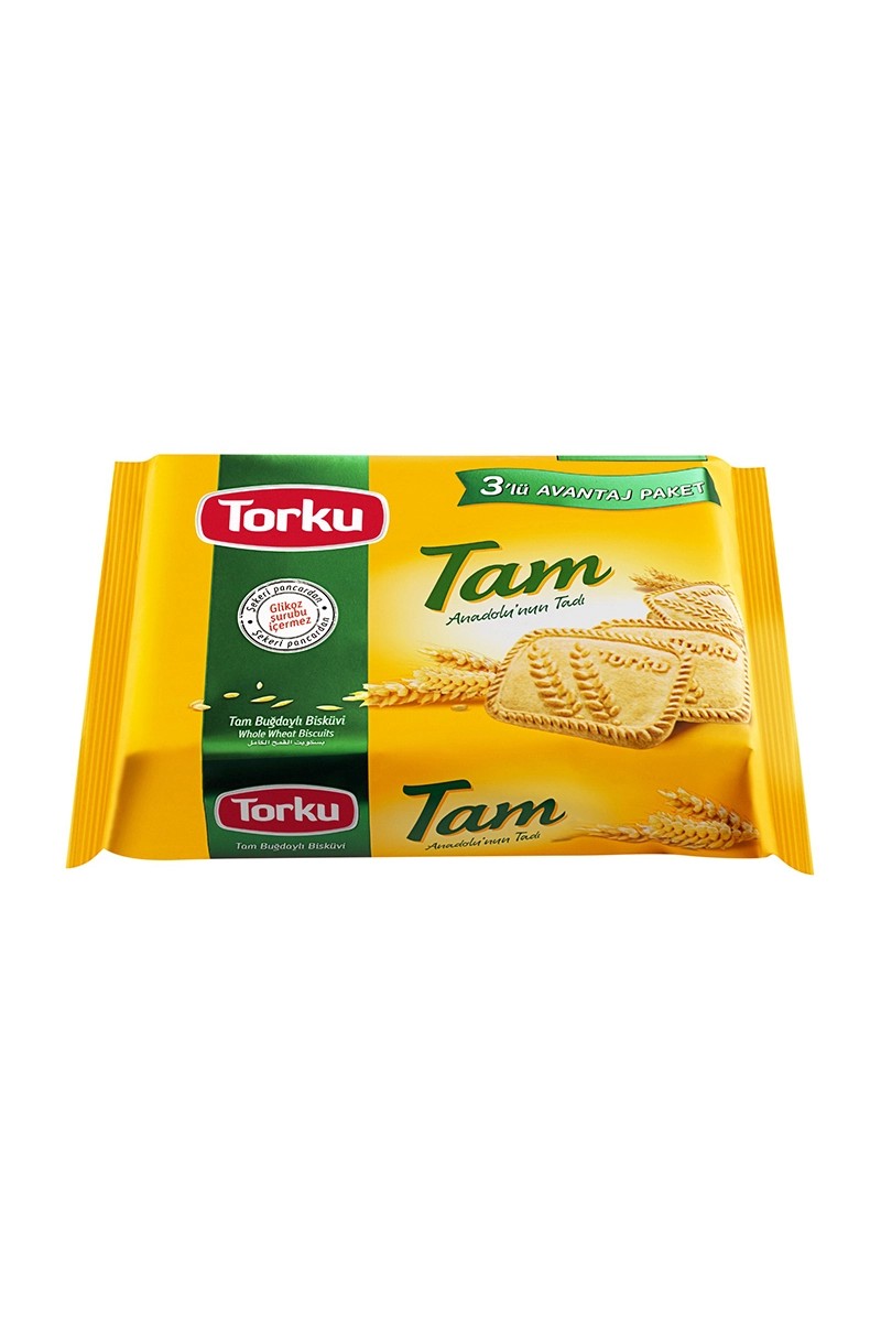 Torku Tam Buğdaylı Bisküvi 131 G 3'lü x 14 Paket 