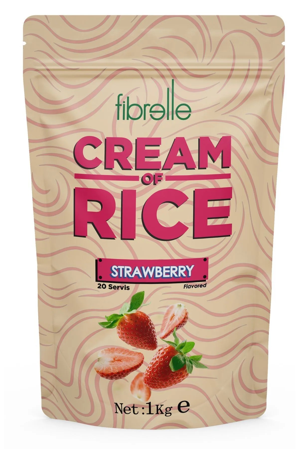 Fibrelle Rice of Cream Çilekli 1 KG 
