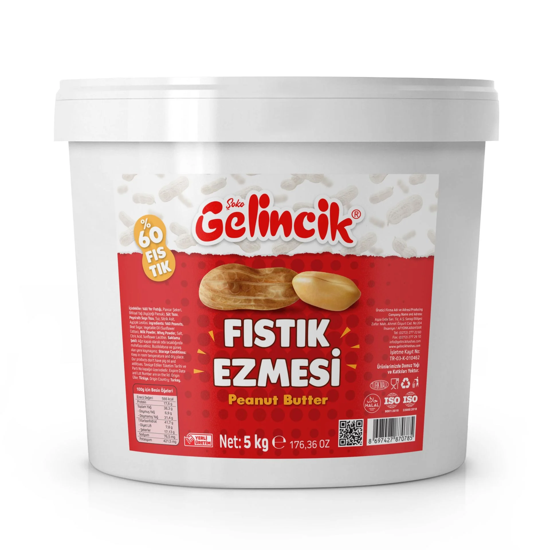 Gelincik Fıstık Ezmesi 5 KG 