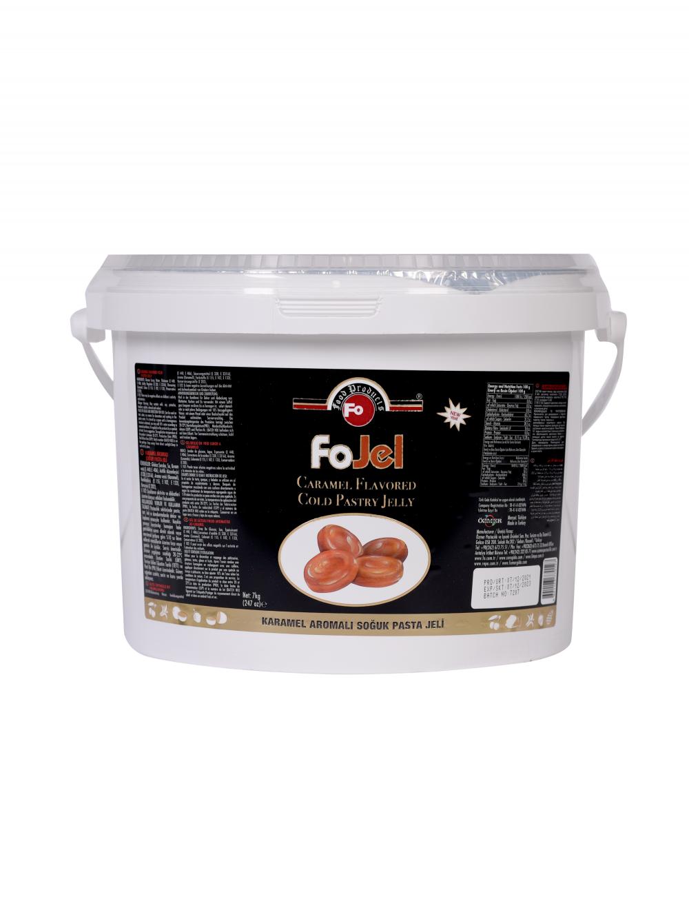 Fo Karamel Aromalı Soğuk Pasta Jeli 7 KG 