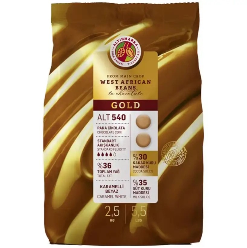 Altınmarka Karamelli Beyaz Gold Mini Para Çikolata (ALT 540) 2.5 KG 