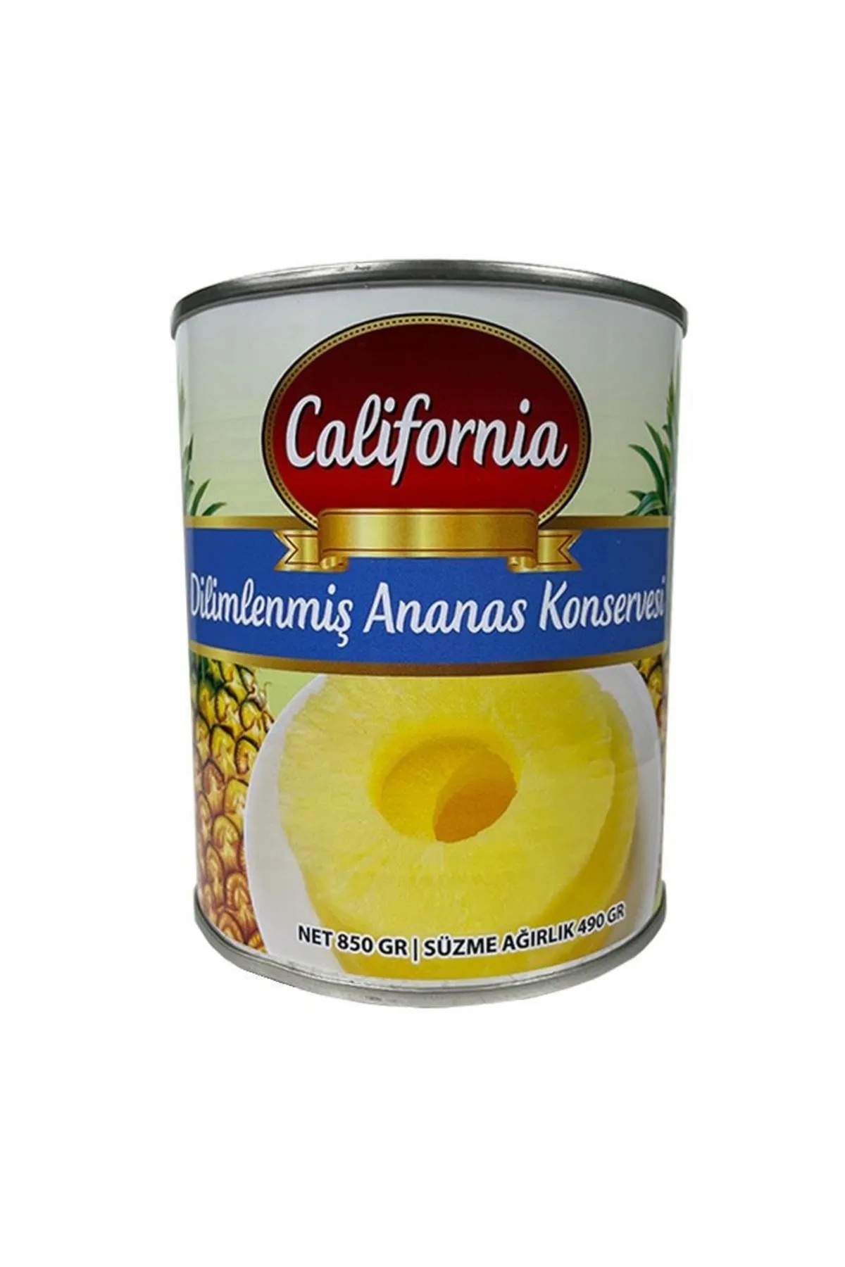 California Dilimli Ananas Konservesi 850 G x 24 Adet (Koli)