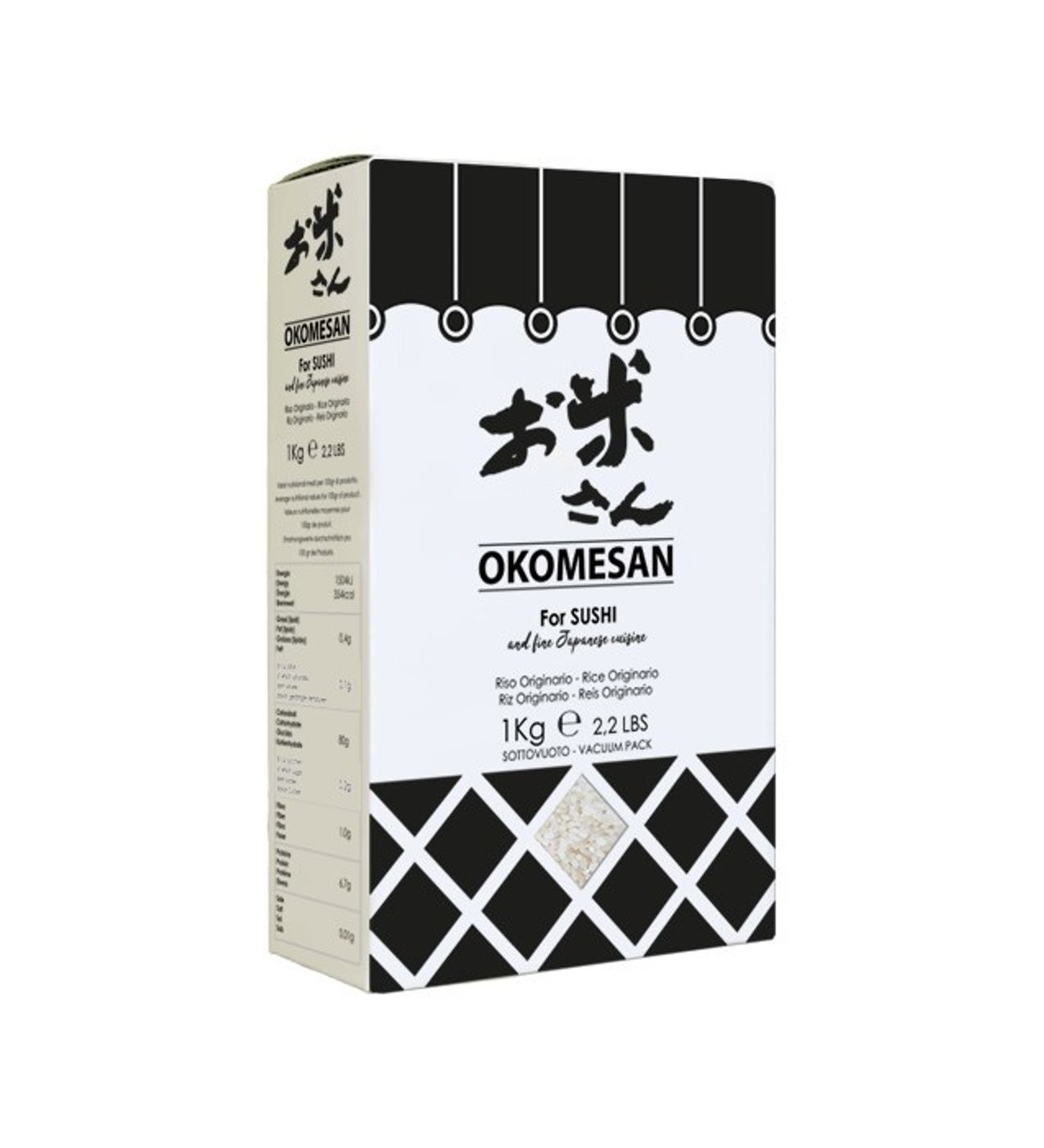 Okomesan Sushi Pirinci 1 KG x 10 Adet (Koli)