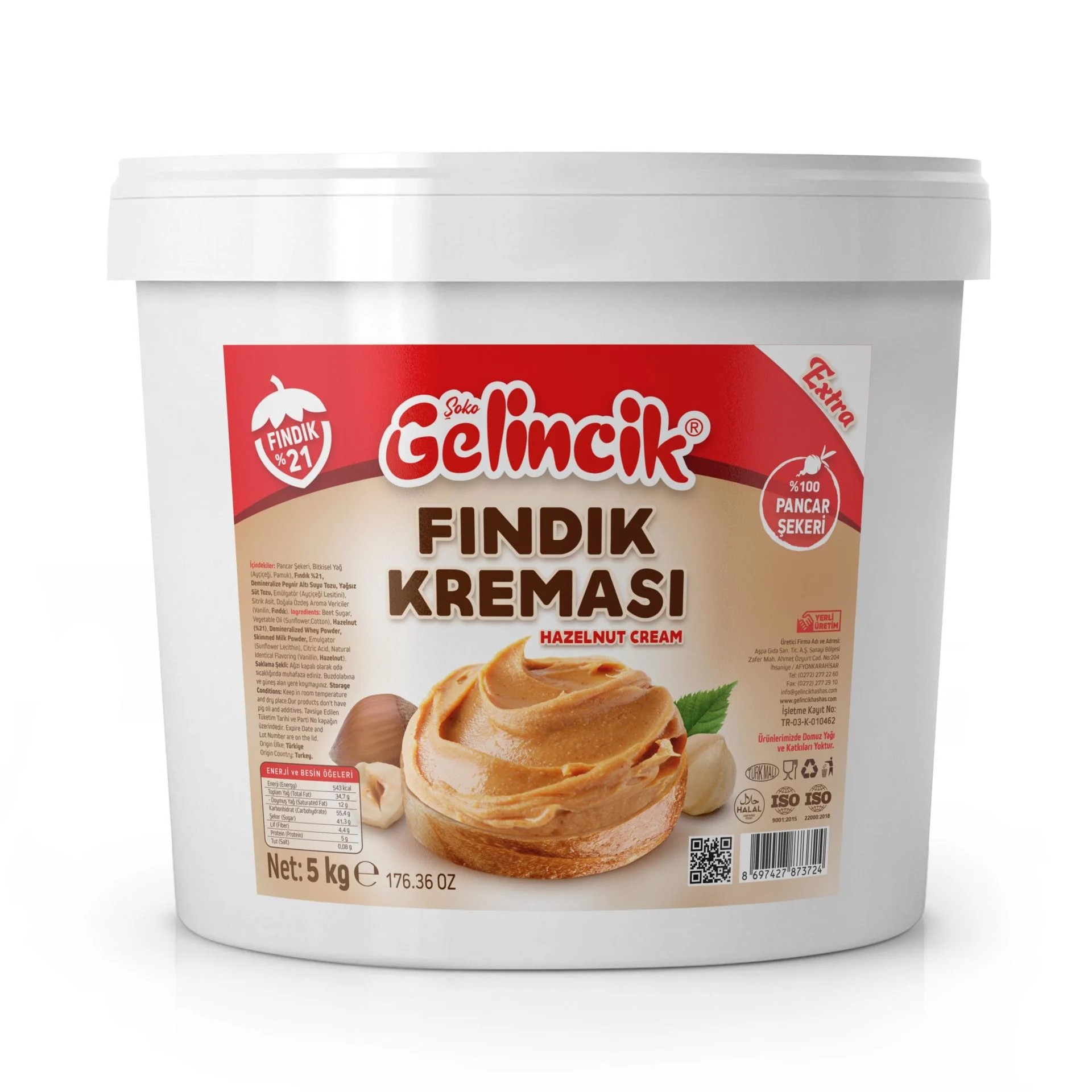 Gelincik Fındık Kreması Krokan Ekstra 5 KG 