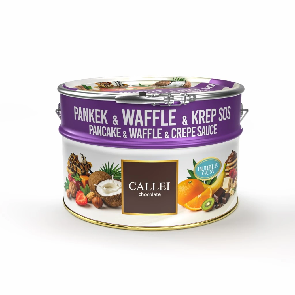 Callei Waffle Sos Bubble Gum Balonlu Sakız 10 KG 