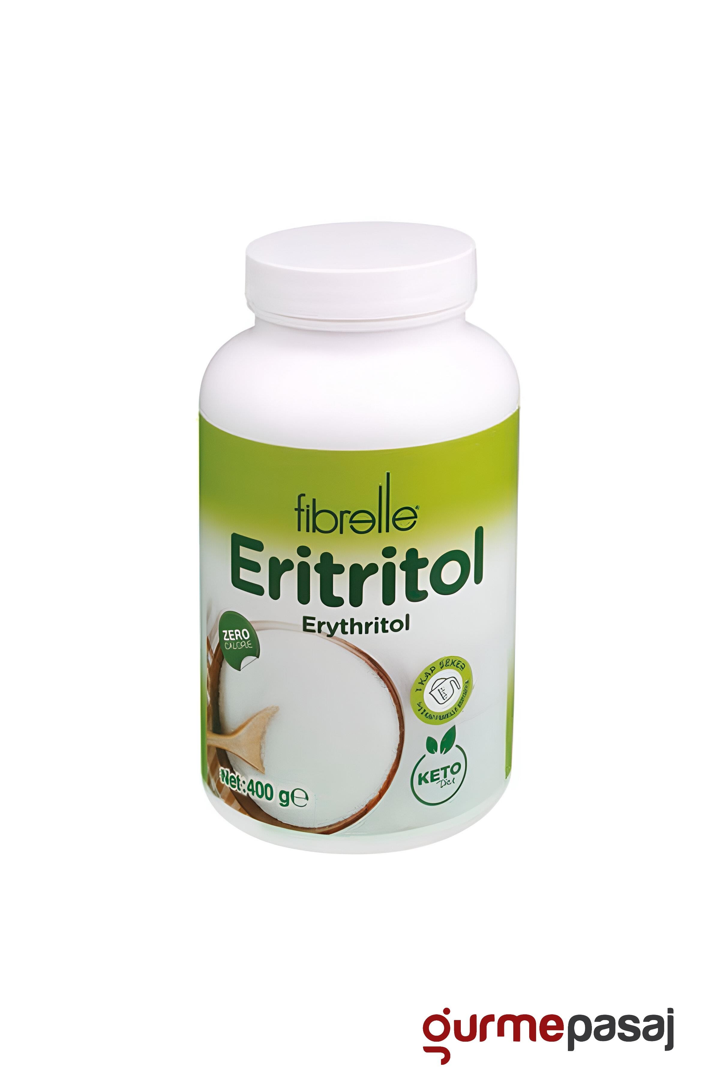 Fibrelle Eritritol Toz Tatlandırıcı (Şişe) Sıfır Kalori 400 G