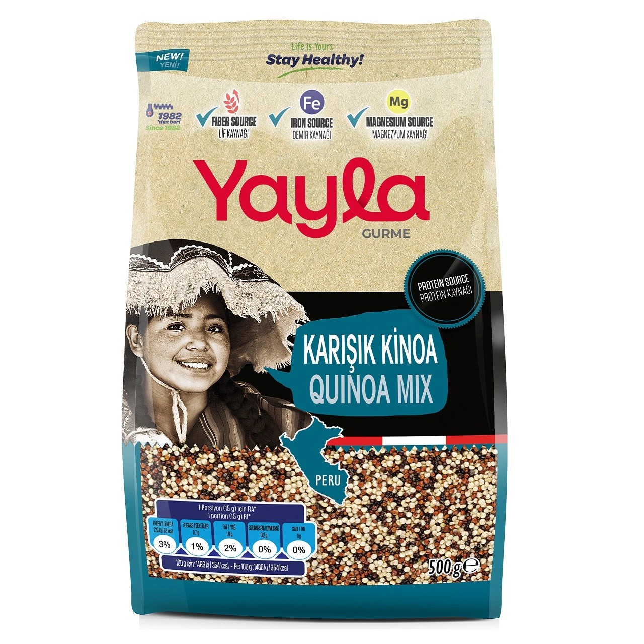 Yayla Gurme Karışık Kinoa 500 G x 8 Adet (Koli)