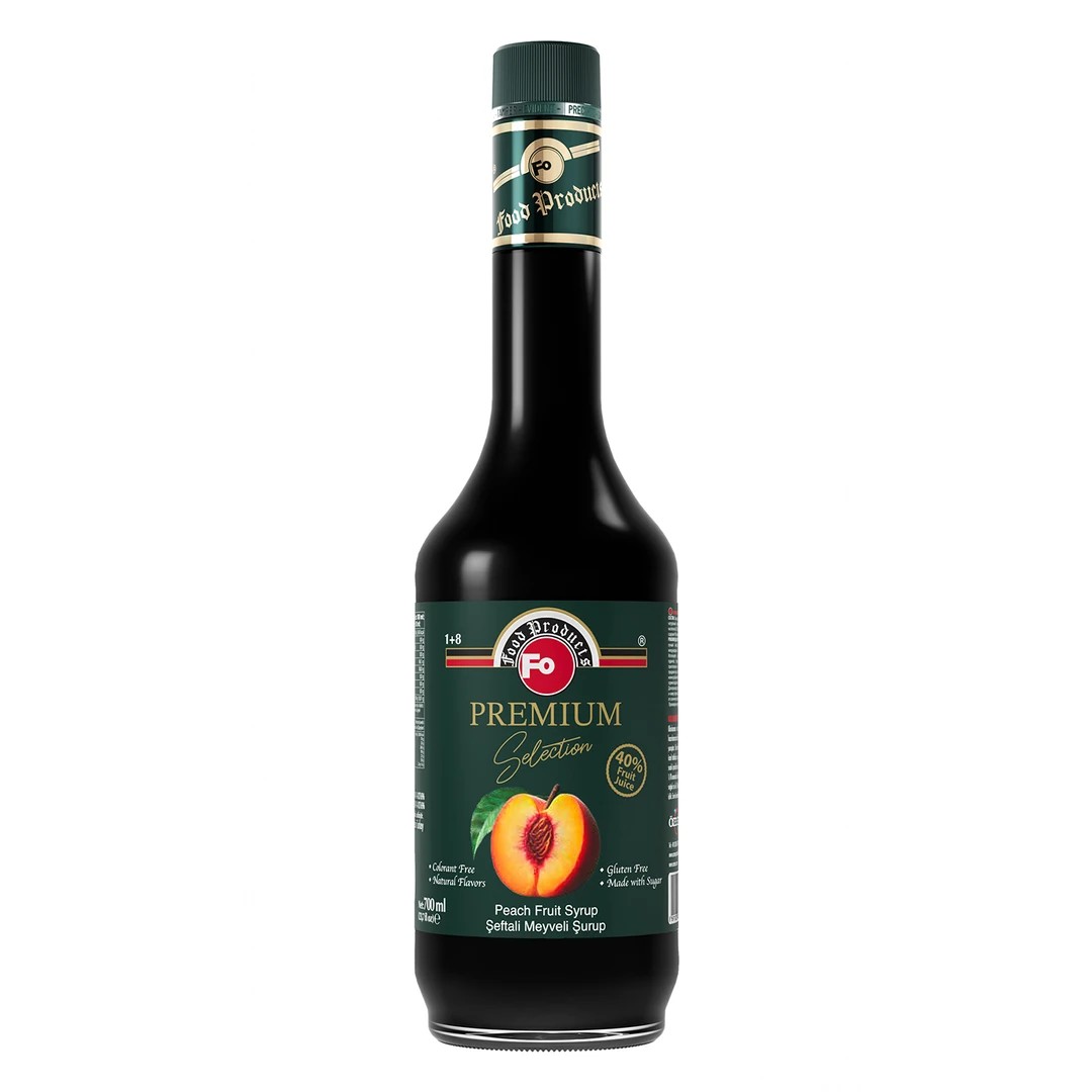 Fo Premium Şeftali Meyveli Şurup 700 ML