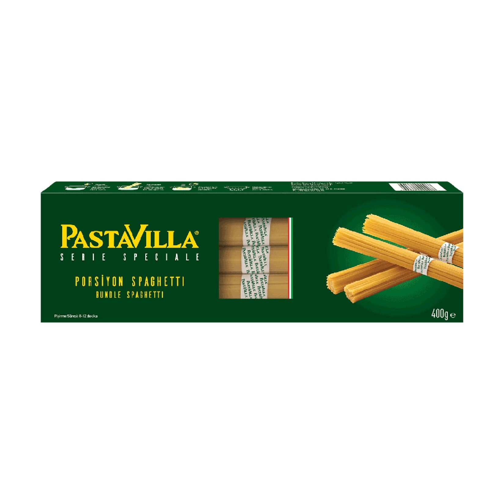 Pastavilla Spaghetti Bundle Porsiyon 400 G x 20 Adet (Koli)