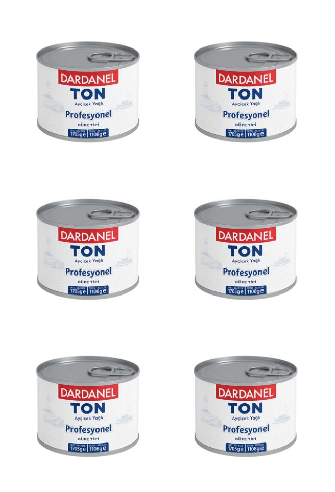 Dardanel Ton Balığı Ayçiçek Yağlı Büfe Tipi 1705 G x 6 Adet (Koli)