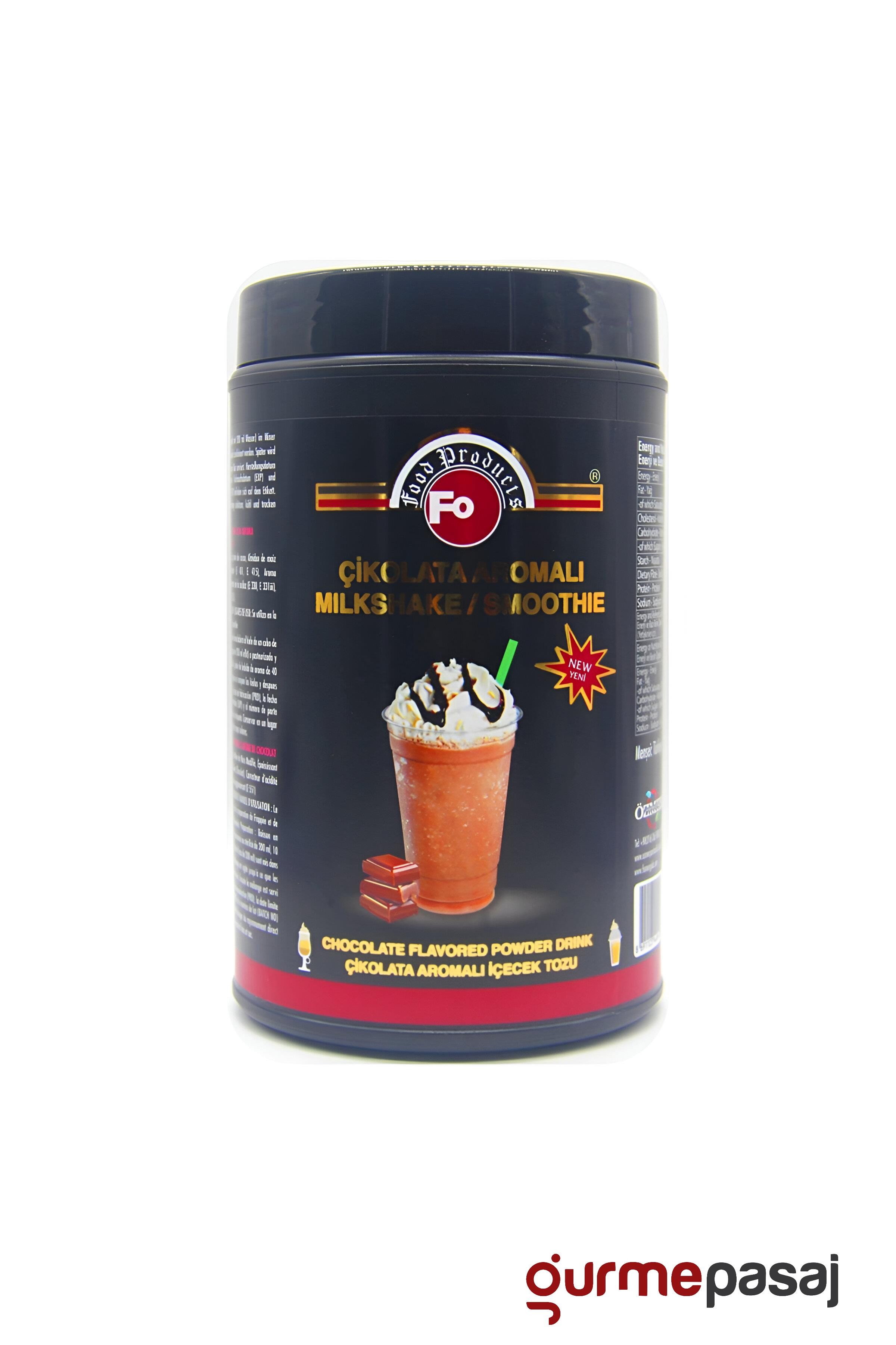 Fo Çikolata Aromalı Milkshake İçecek Tozu 1 KG x 6 Adet