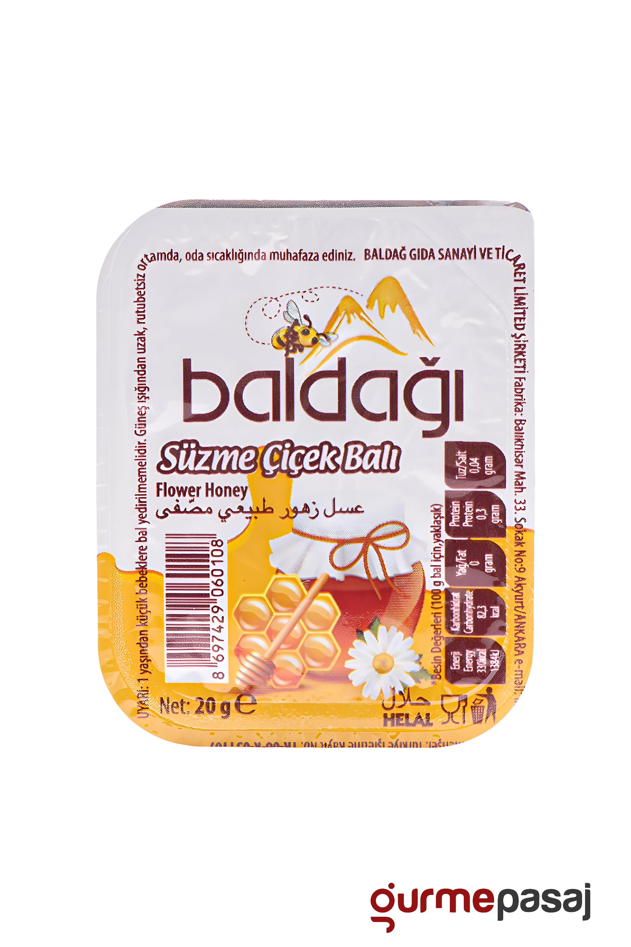 Baldağ Piknik Süzme Çiçek Balı 20 G x 120 Adet