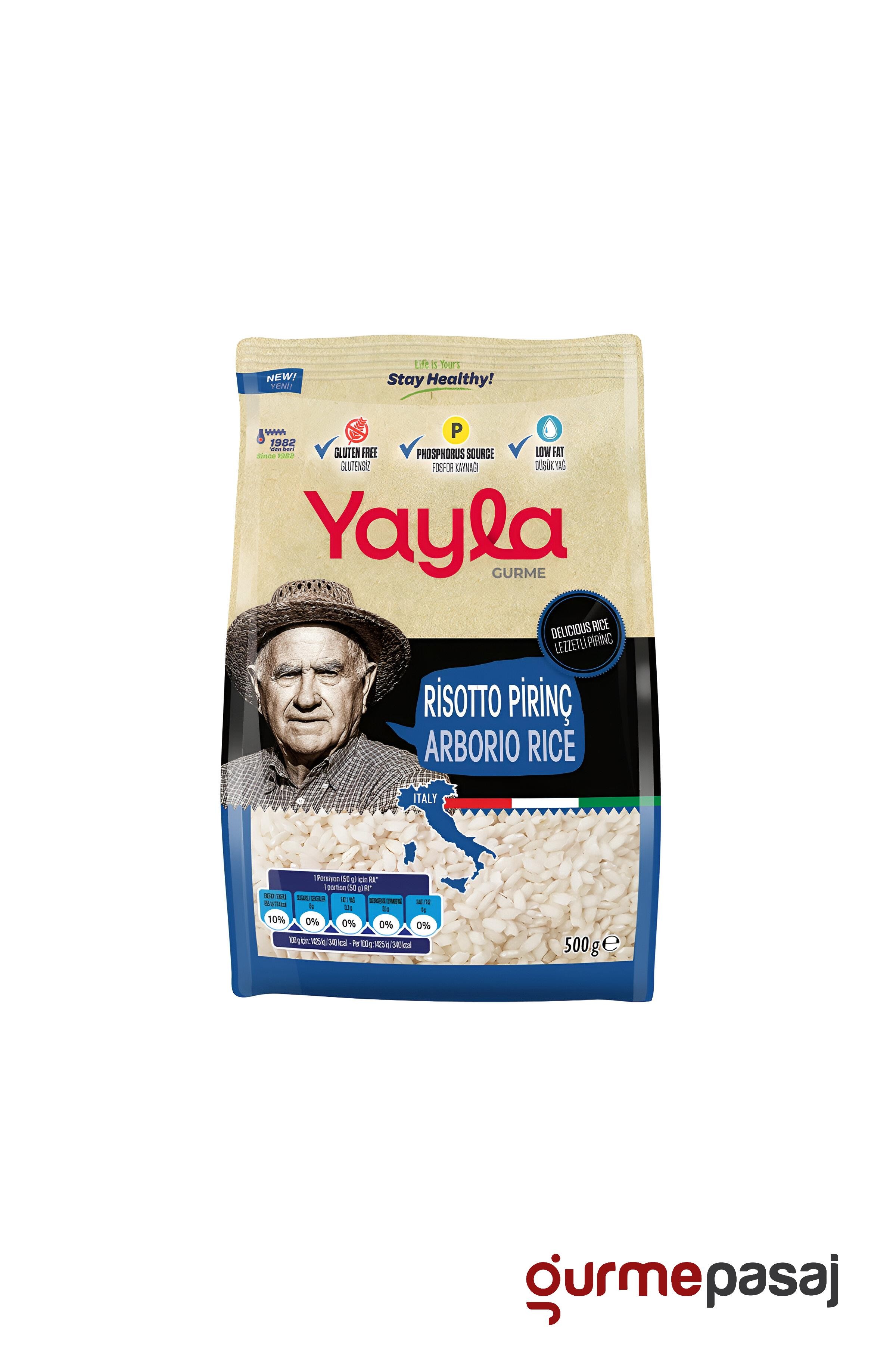 Yayla Gurme Risotto Pirinç 500 G x 8 Adet (Koli)