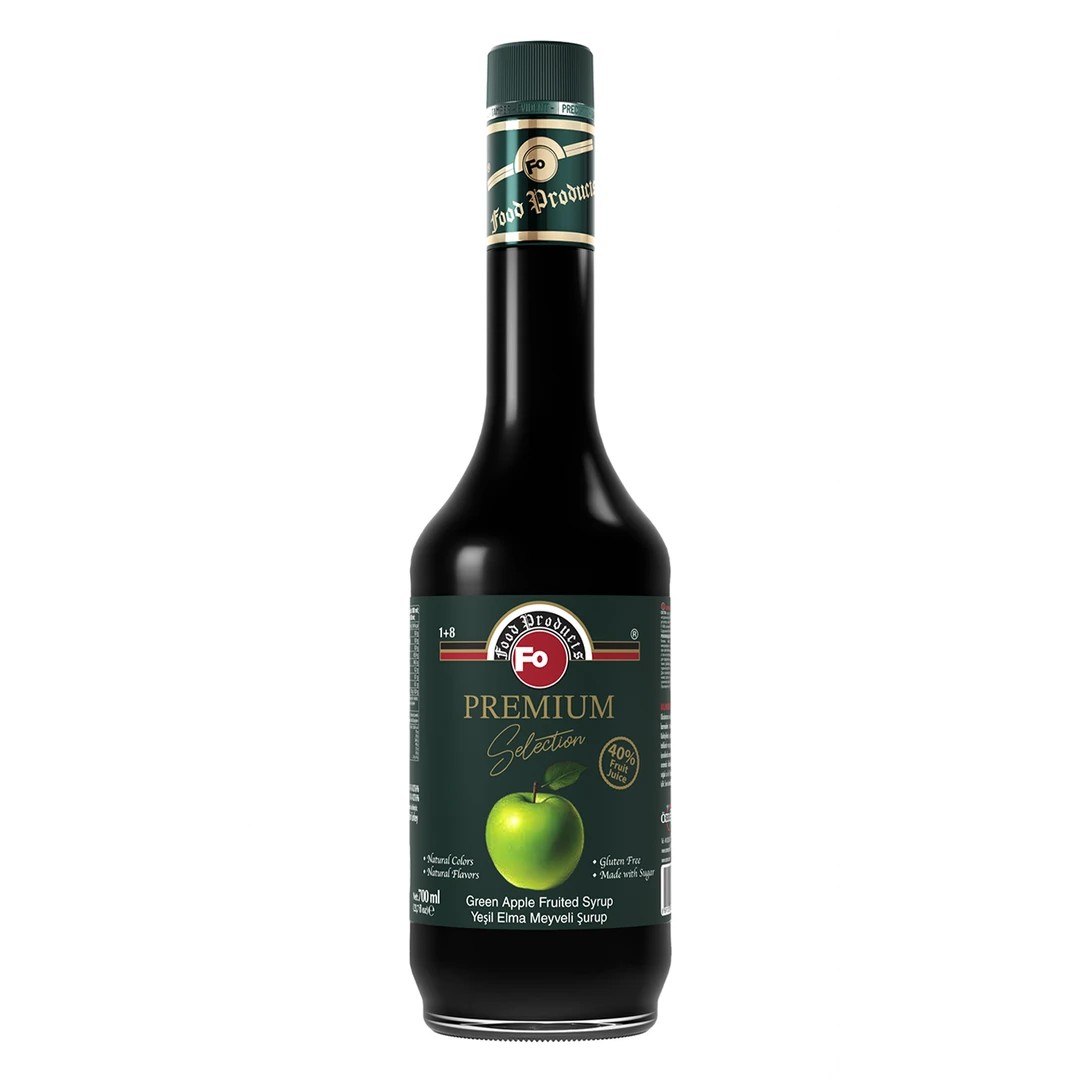 Fo Premium Yeşil Elma Meyveli Şurup 700 ML