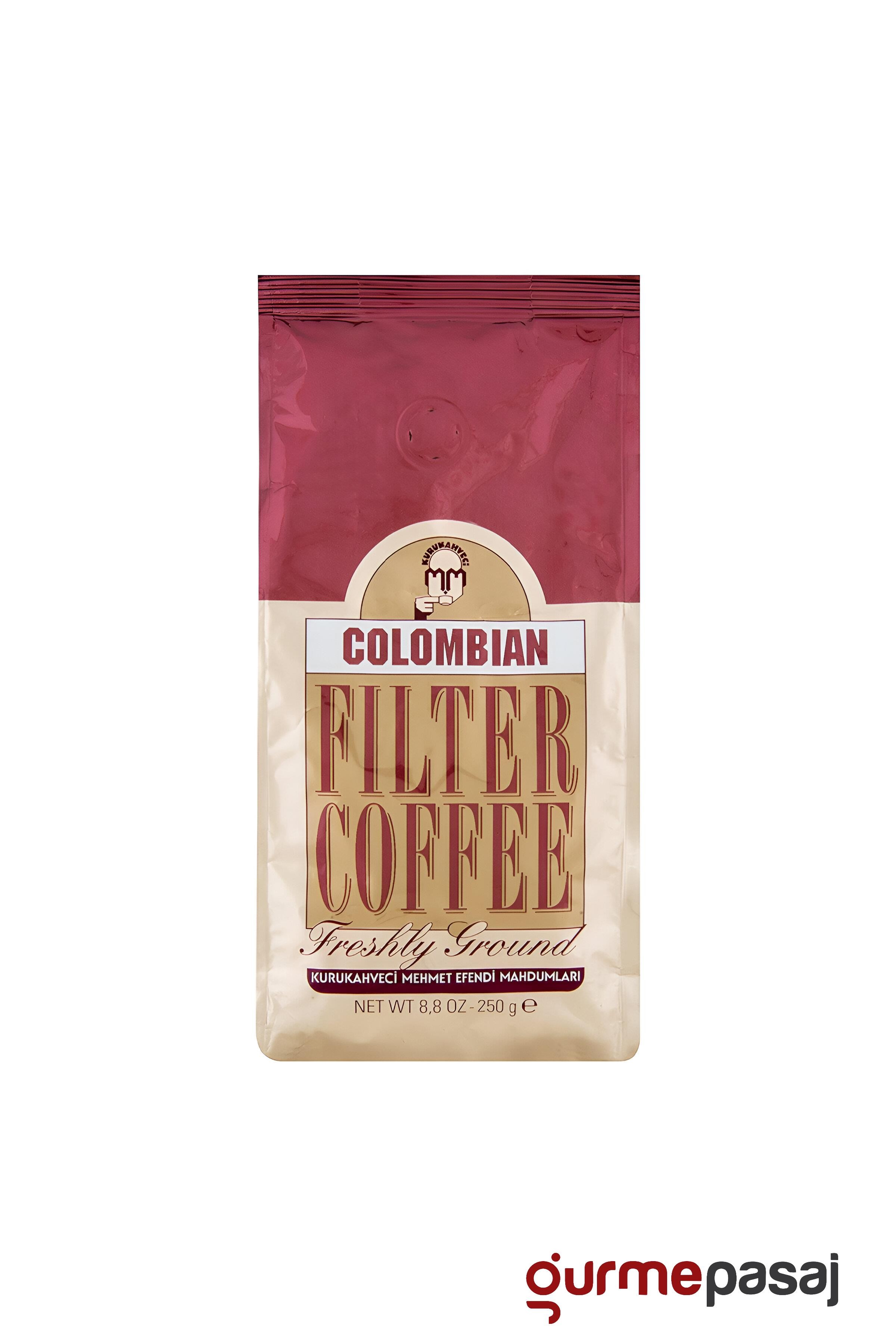 Kurukahveci Mehmet Efendi Colombian Filtre Kahve Öğütülmüş 250 G