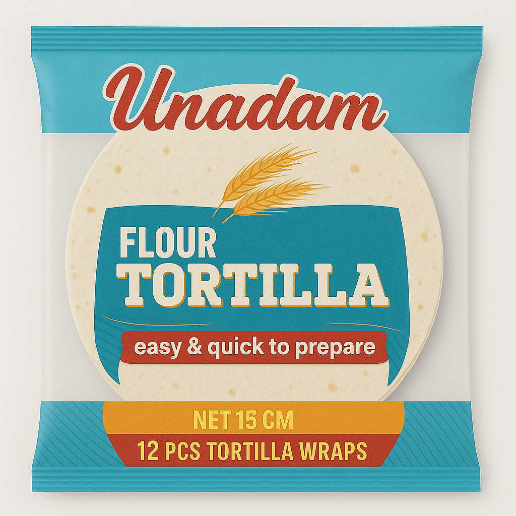 Unadam Tortilla Lavaş 15 CM 10'lu x 12 Adet (Koli)