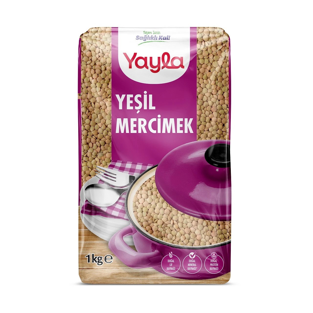 Yayla Yeşil Mercimek 5 KG 