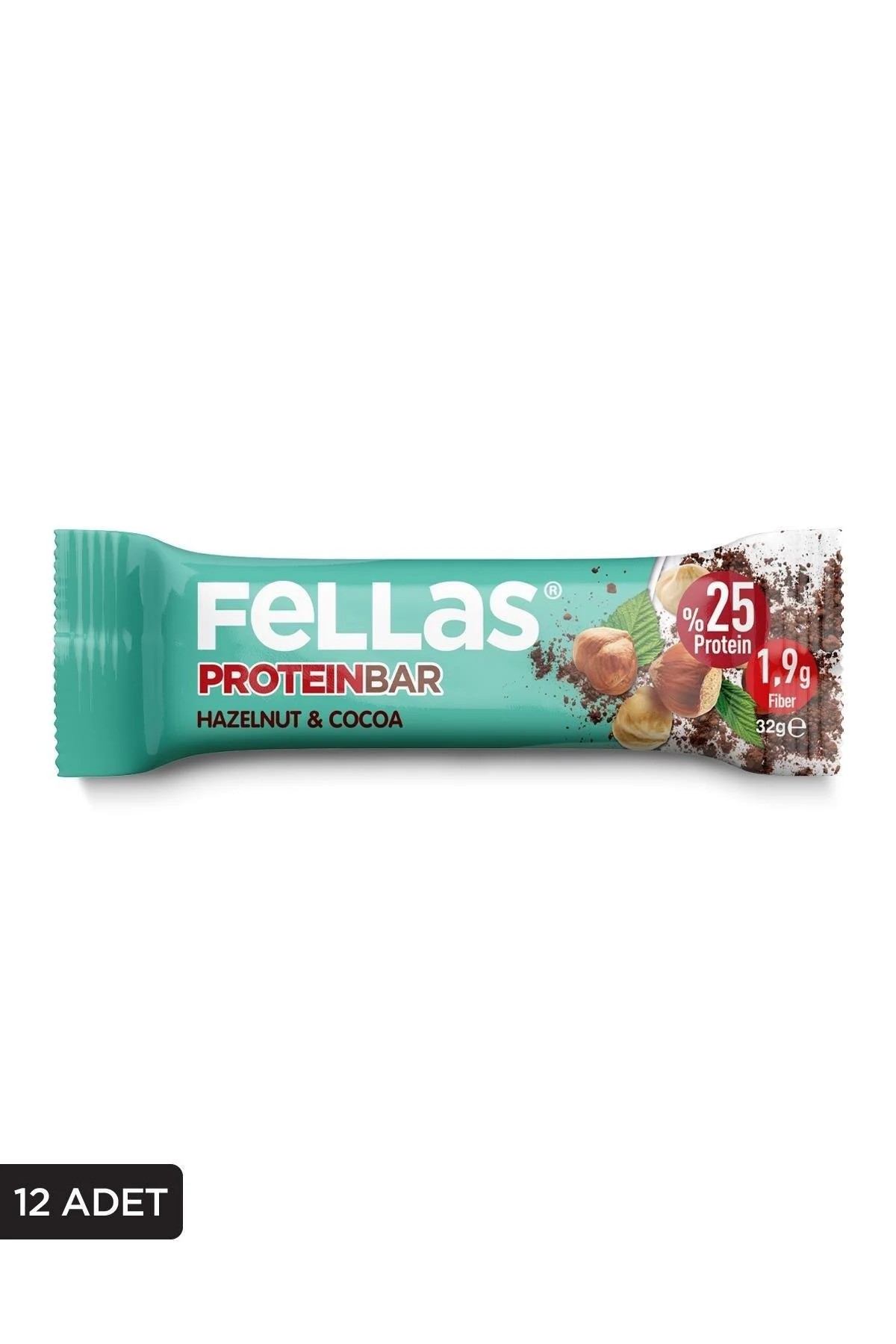 Fellas Protein Bar - Fındıklı ve Kakaolu 32 G x 12 Adet