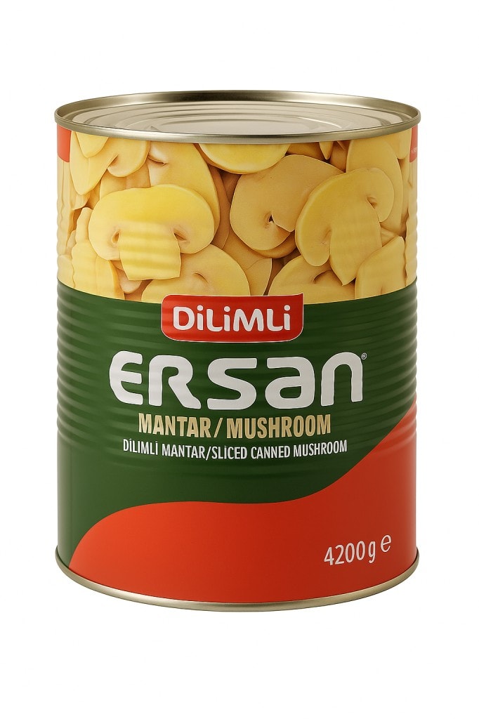 Ersan Dilimli Mantar Konservesi 4200 G x 6 Adet (Koli)