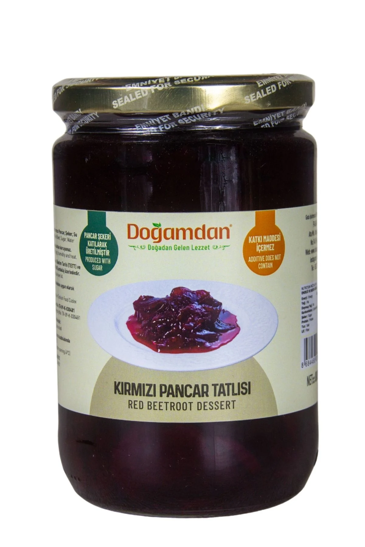 Doğamdan Kırmızı Pancar Tatlısı 800 G 
