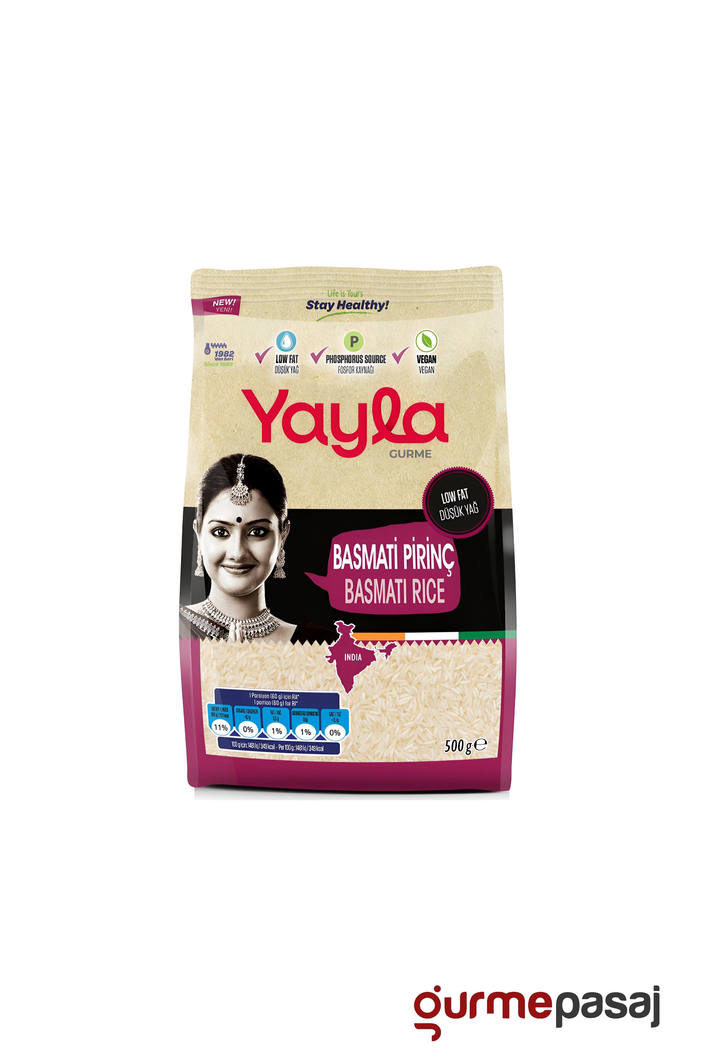 Yayla Gurme Basmati Pirinç 500 G x 8 Adet (Koli)