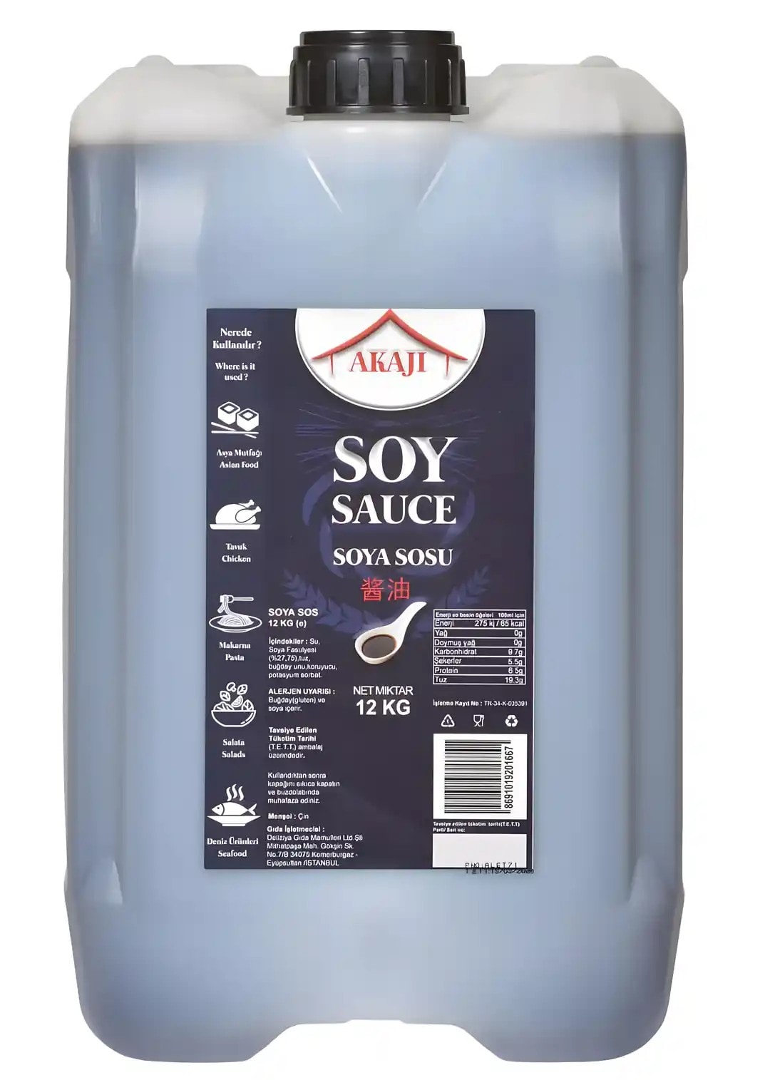 Akaji Soya Sos 12 KG 