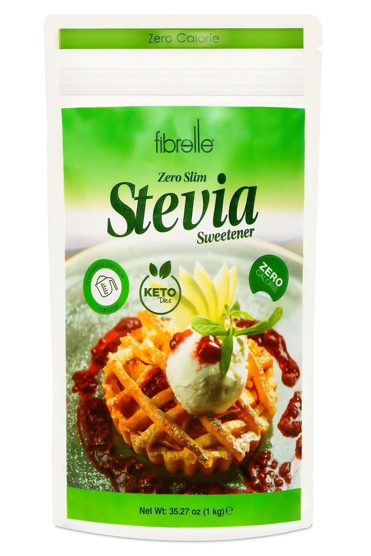Fibrelle Zero Slim Stevialı Tatlandırıcı Stevia Sweetener 1 KG 