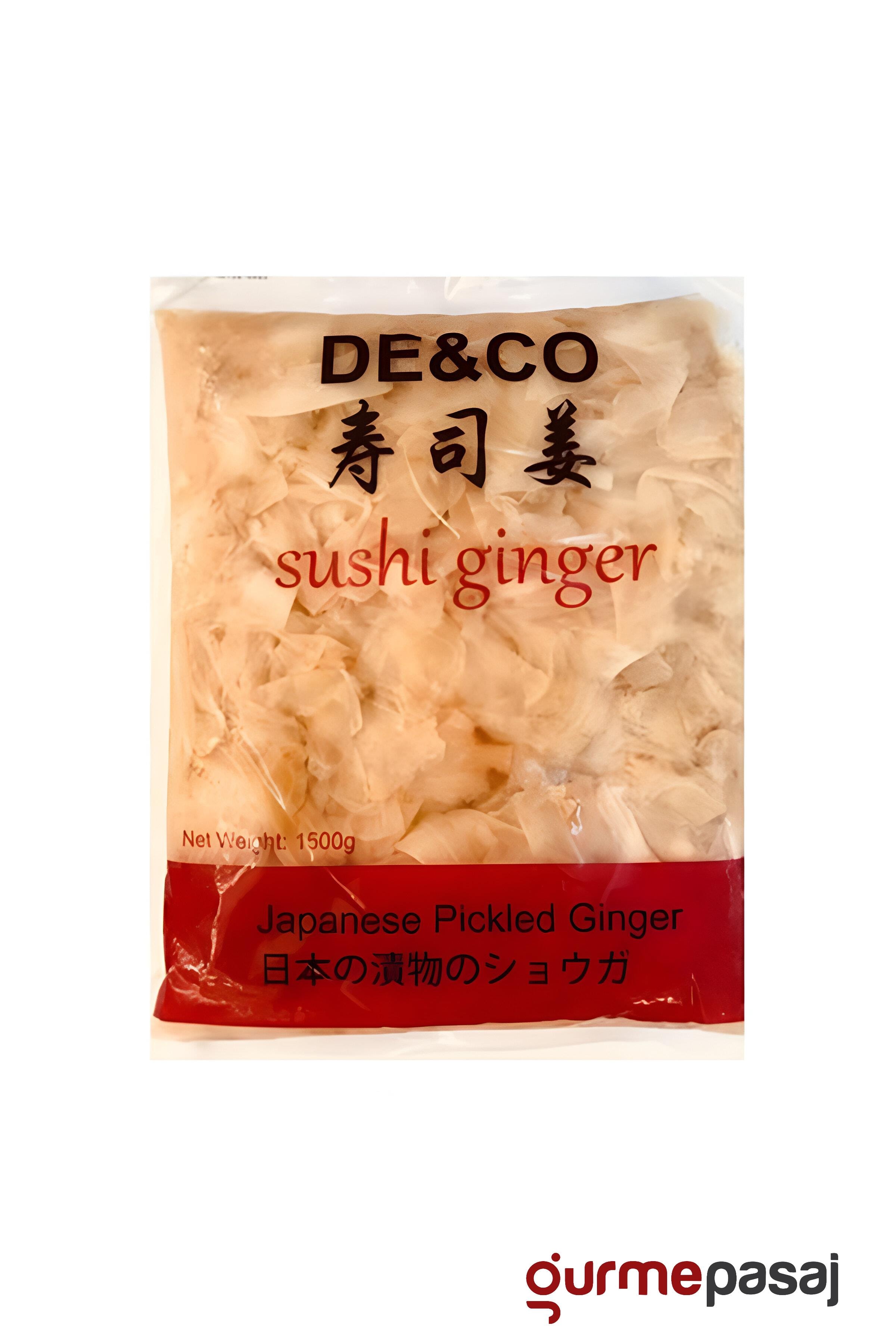 De&Co Zencefil Turşusu Sushi Pickled Ginger 1500 G x 10 Adet (Koli)