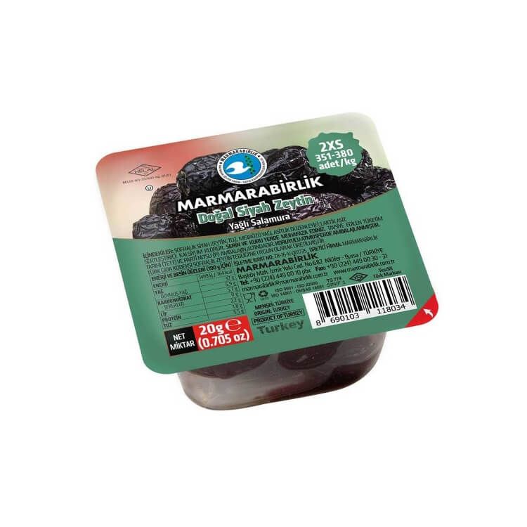 Marmarabirlik Piknik Siyah Zeytin 20 G x 96 Adet 