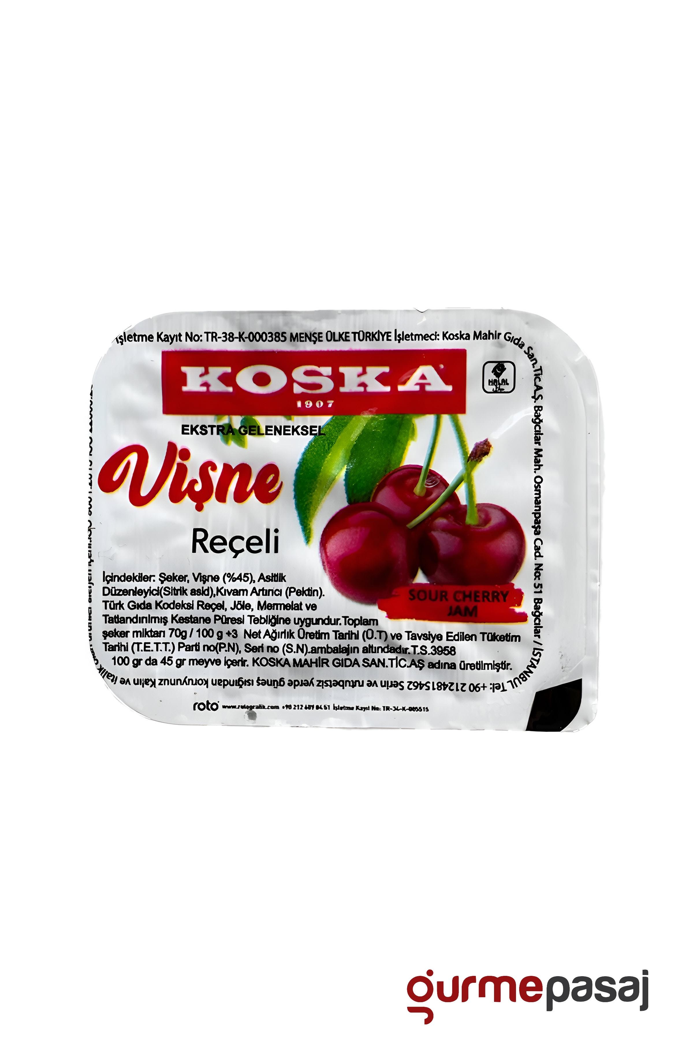 Koska Piknik Vişne Reçeli 20 G x 100 Adet