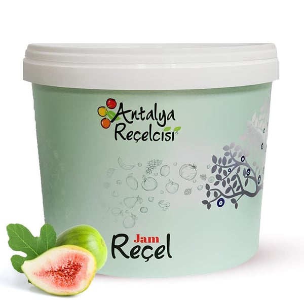 Antalya Reçelcisi Yeşil İncir Reçeli 5 KG 