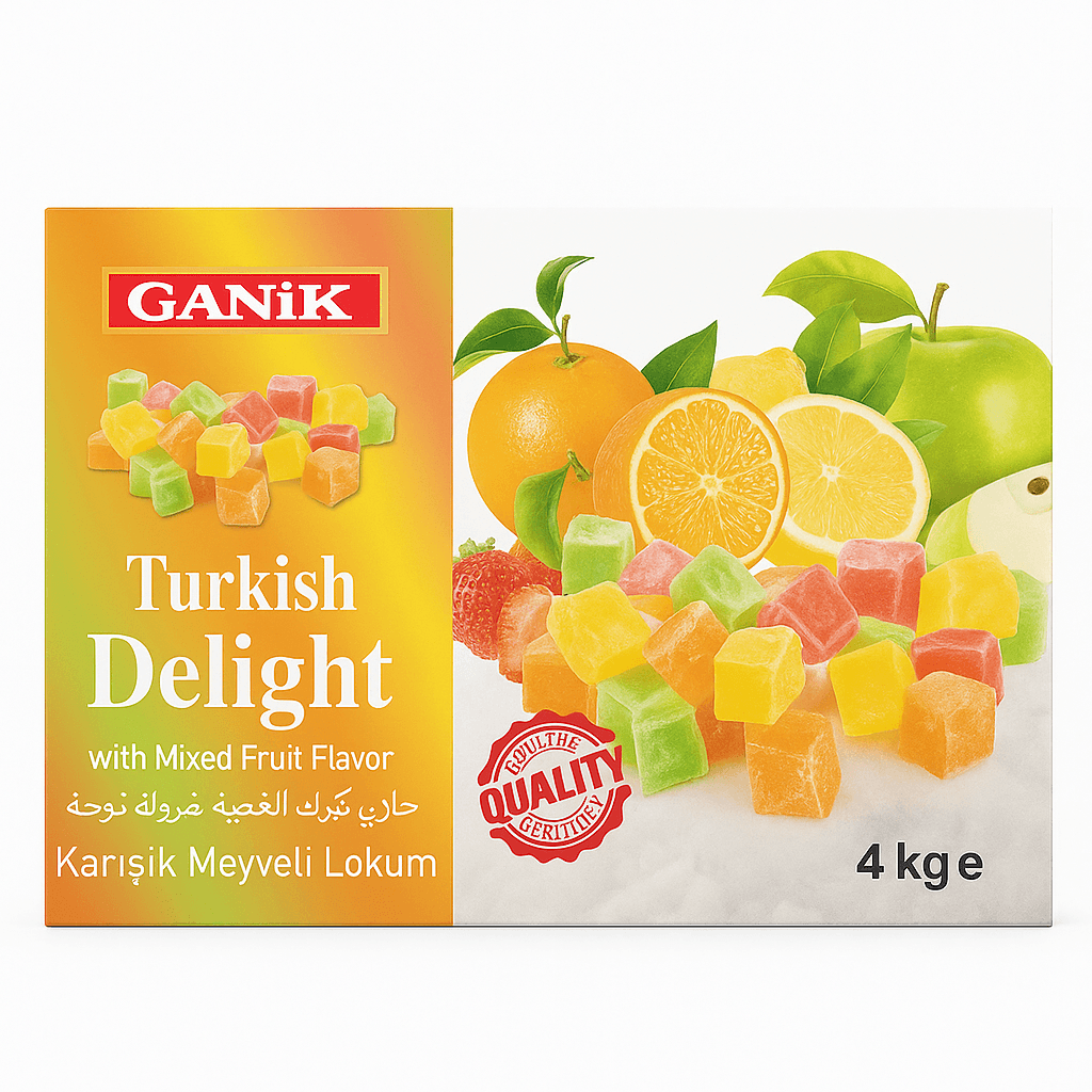 Ganik Karışık Meyveli Kuş Lokum 4 KG 