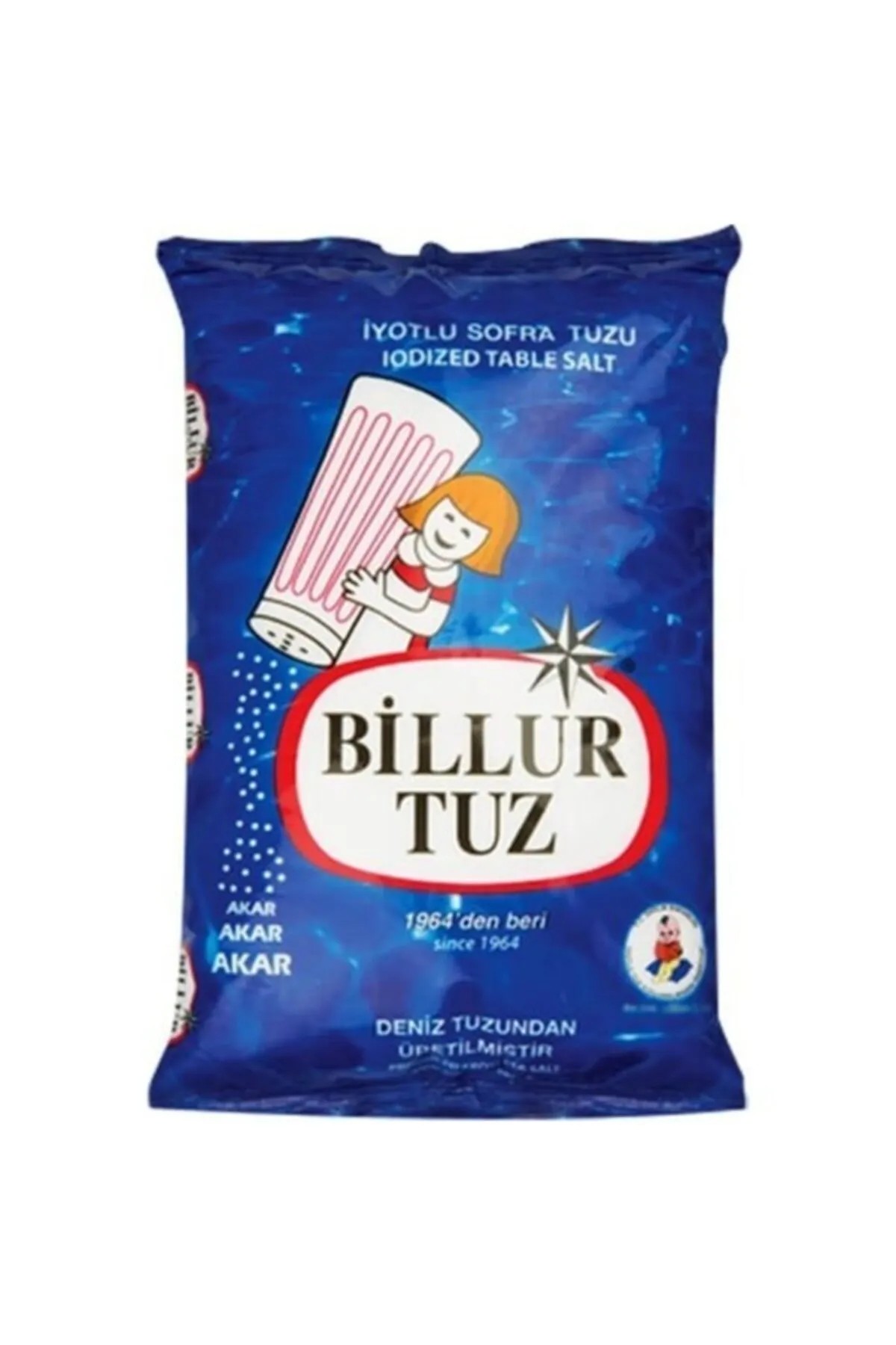 Billur Sofralık İyotlu Tuz 750 G 