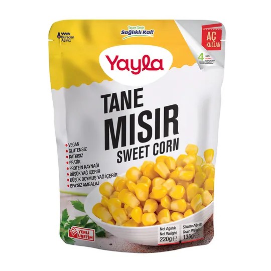 Yayla Haşlanmış Tane Mısır 220 G 