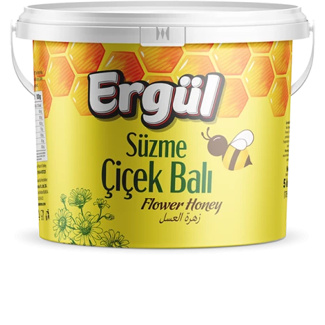 Ergül Süzme Çiçek Balı Kova 5 KG 
