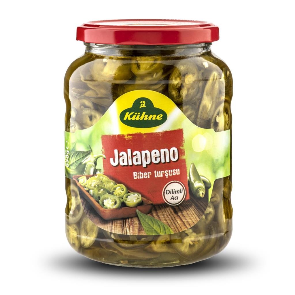 Kühne Jalapeno Biber Turşusu Dilimli 650 G