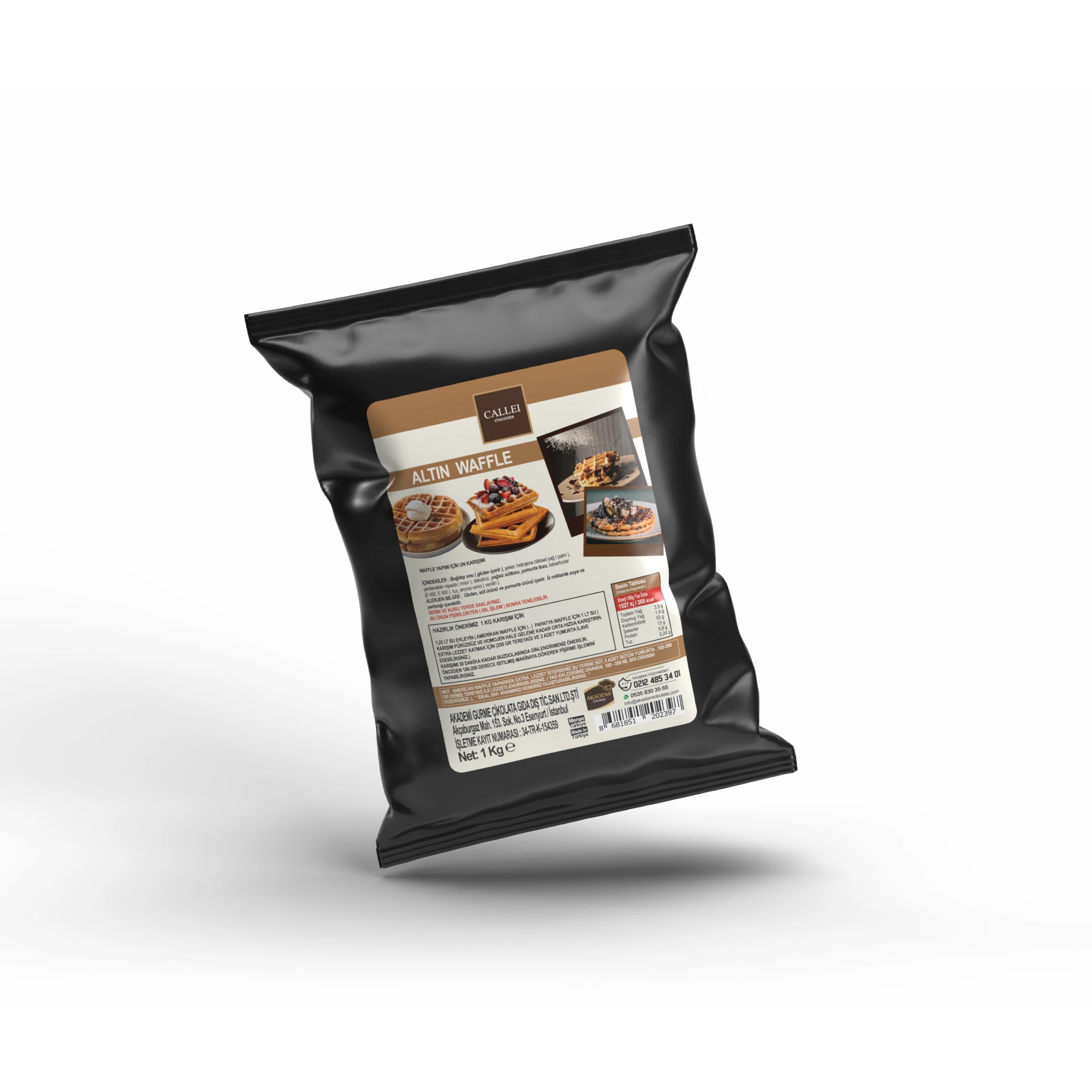 Callei Waffle Mix Un Karışımı 1 KG 