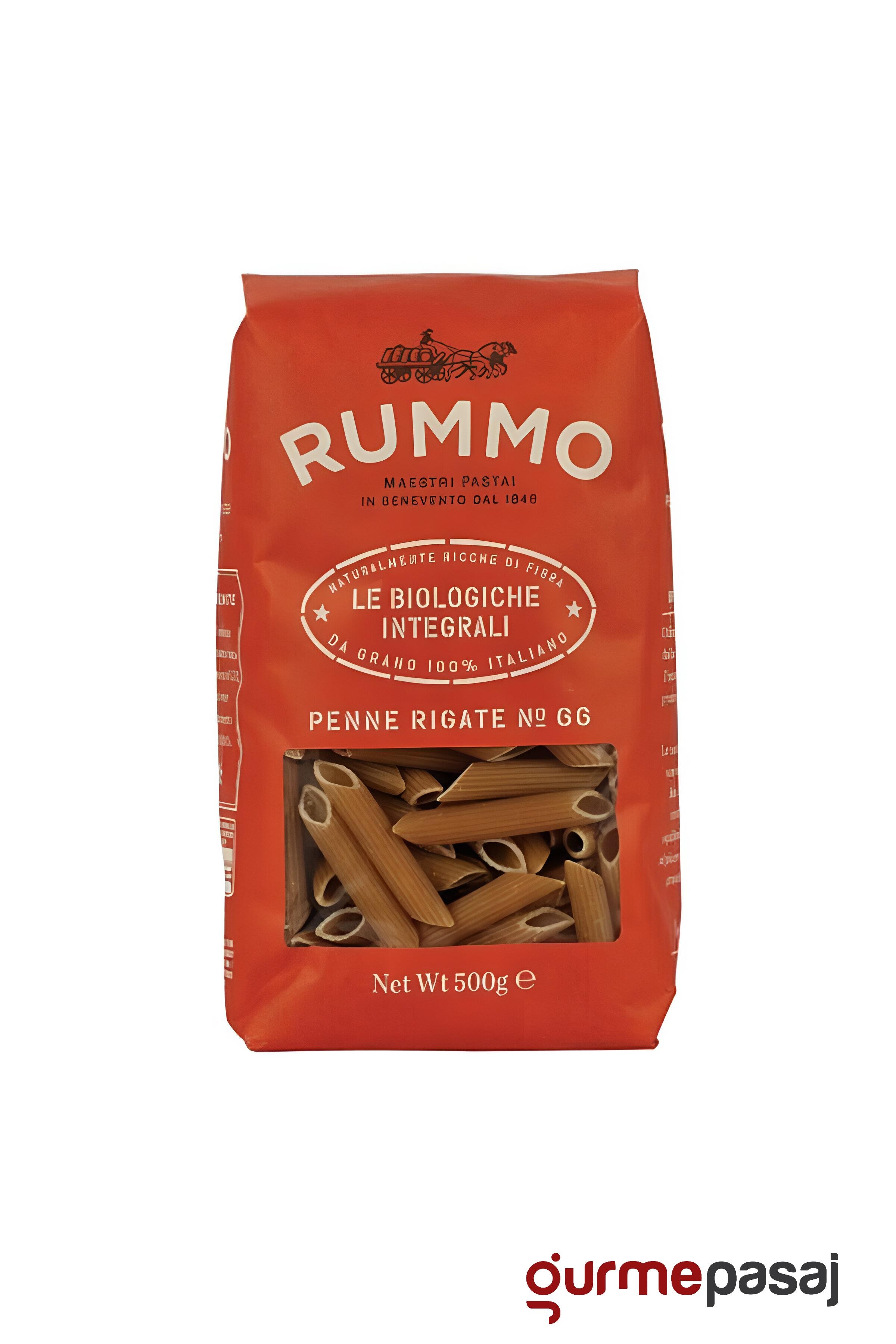 Rummo Organik Kepekli Makarna Penne Rigate  500 G