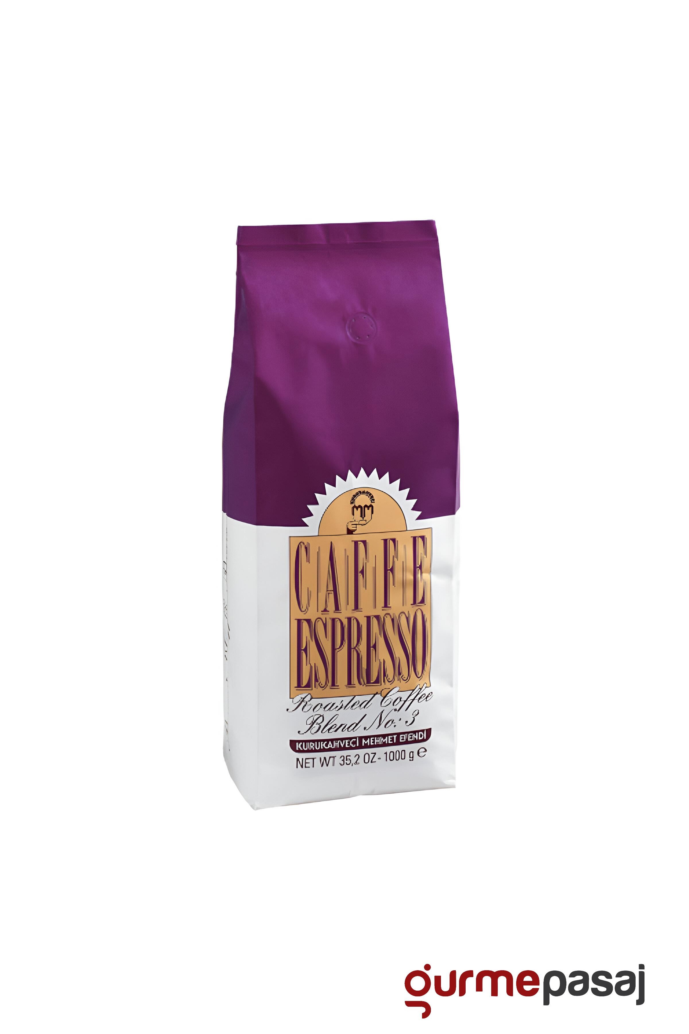 Kurukahveci Mehmet Efendi Caffe Espresso Blend No:3 1 Kg X 6 Adet