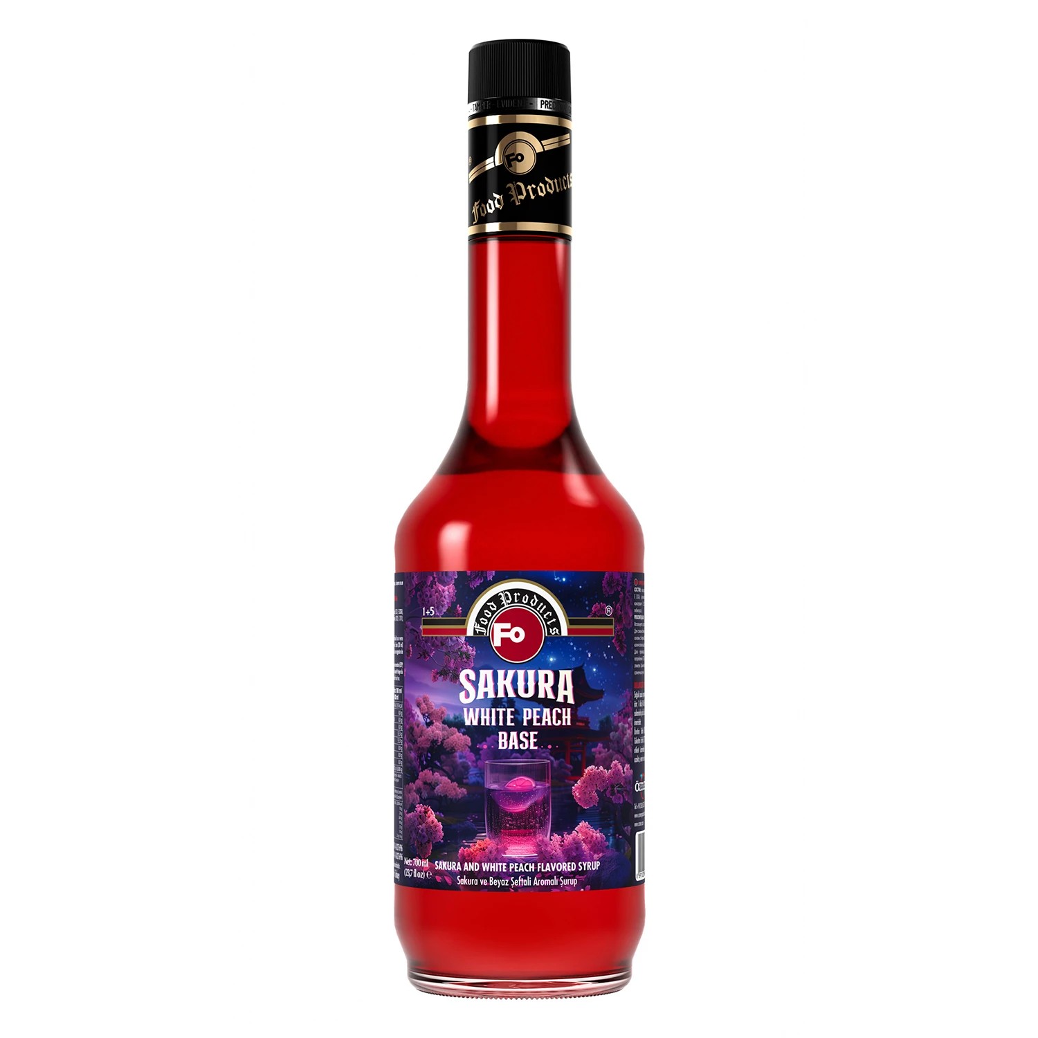 Fo Sakura ve Beyaz Şeftali Aromalı Şurup 700 ML