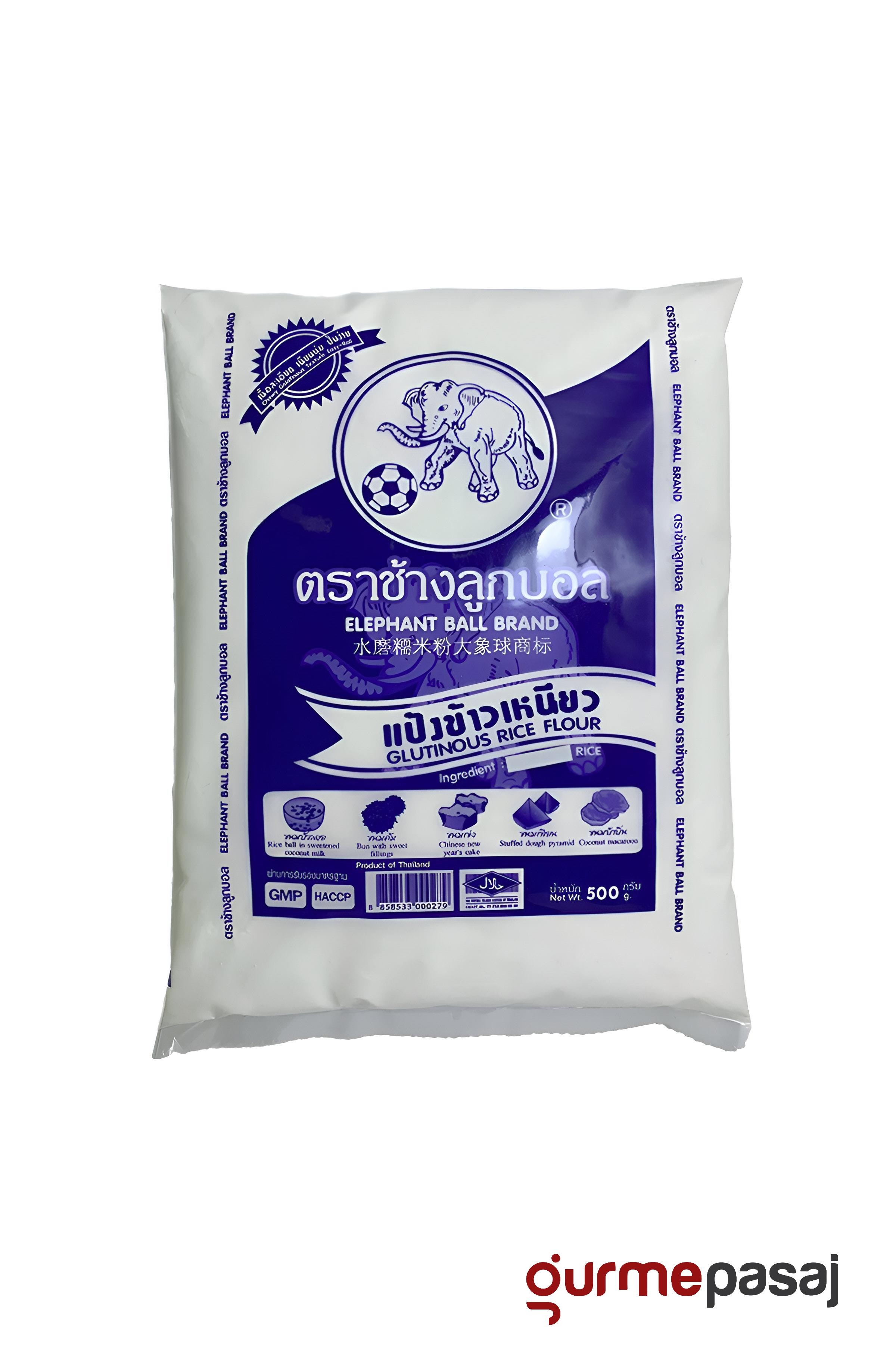 Elephant Ball Brand Yapışkan Pirinç Unu Glutinous Rice Flour 500 G