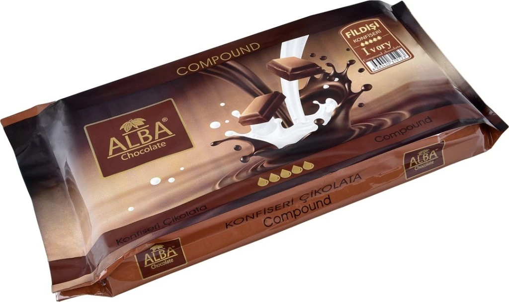 Alba Beyaz (Fildişi) Konfiseri Kokolin Çikolata 2.5 KG 
