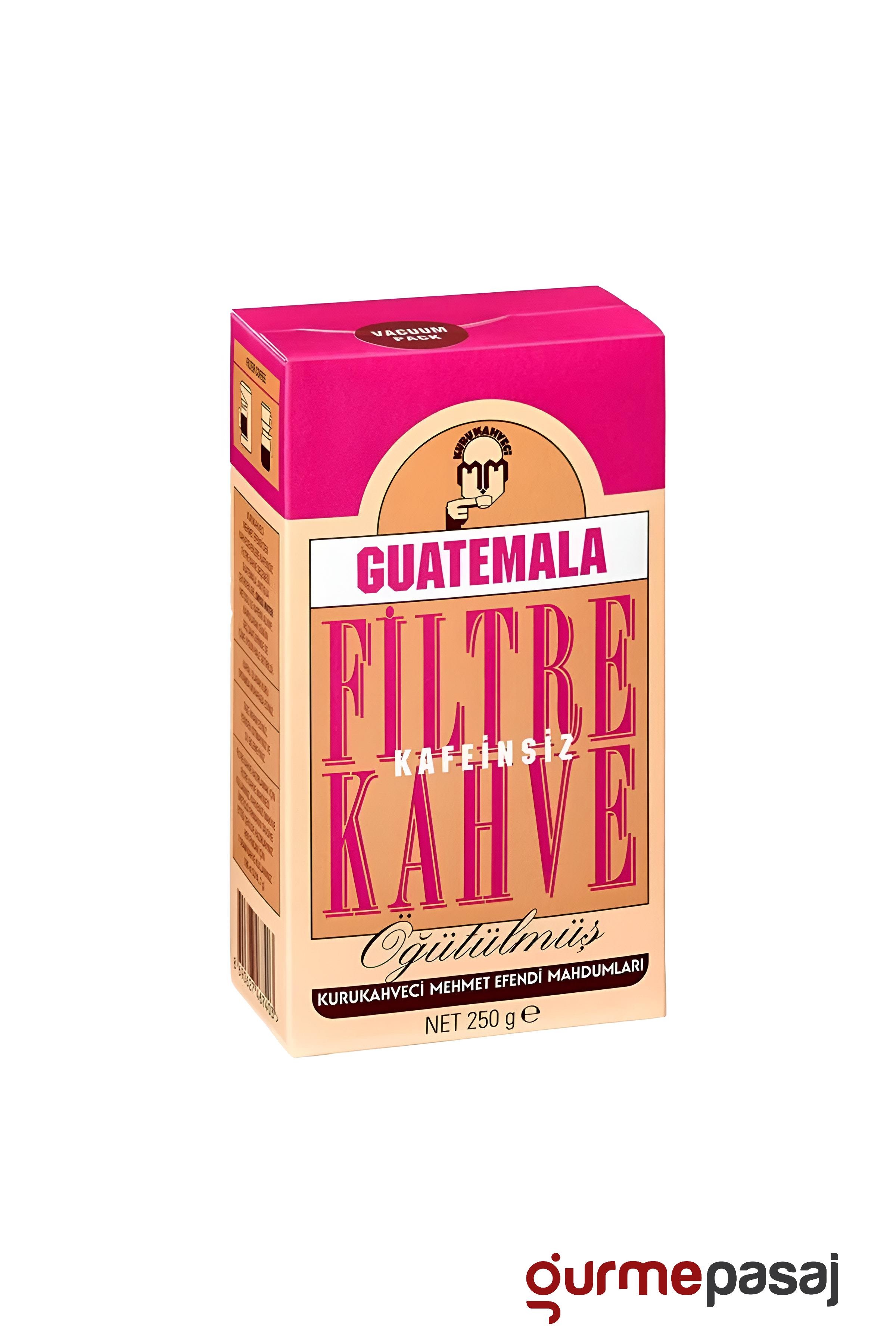 Kurukahveci Mehmet Efendi Guatemala Kafeinsiz Filtre Kahve 250 Gr